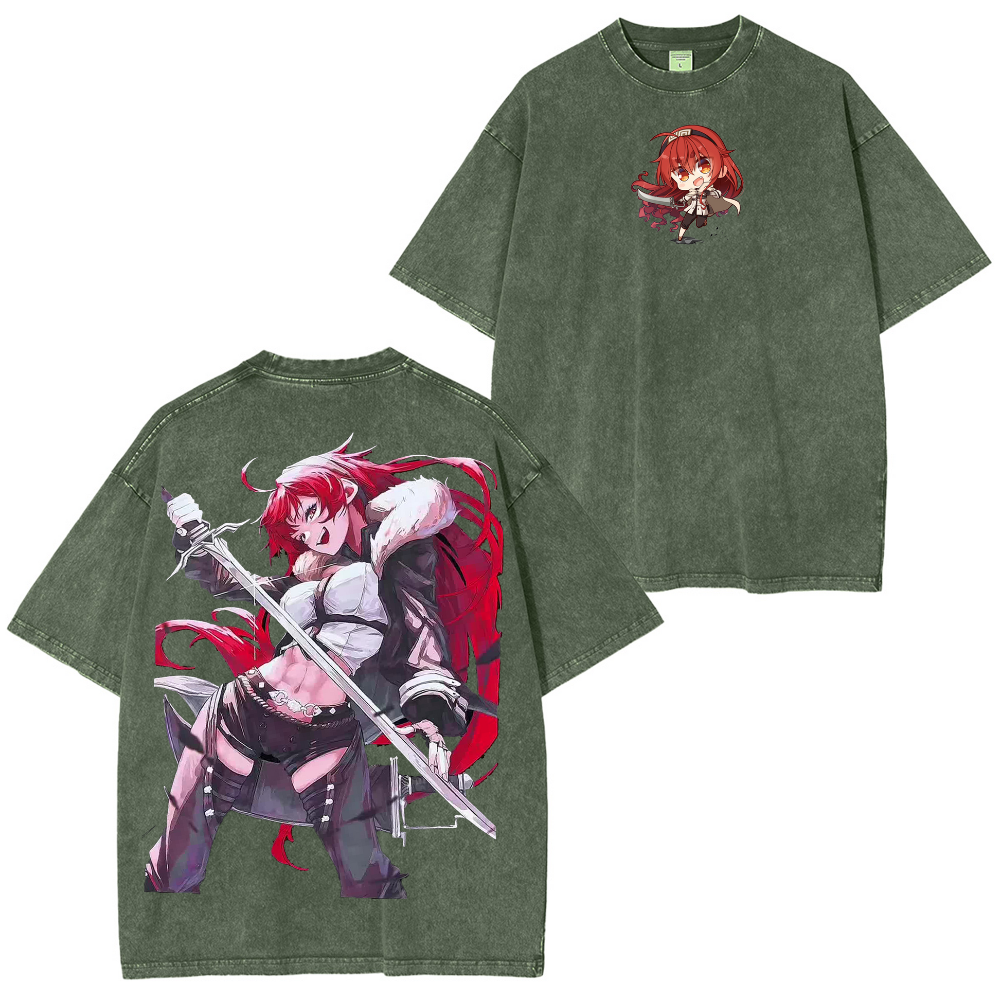 Eris Boreas Greyrat ,Mushoku Tensei Anime Washed T-shirt/Crewneck/Hoodie