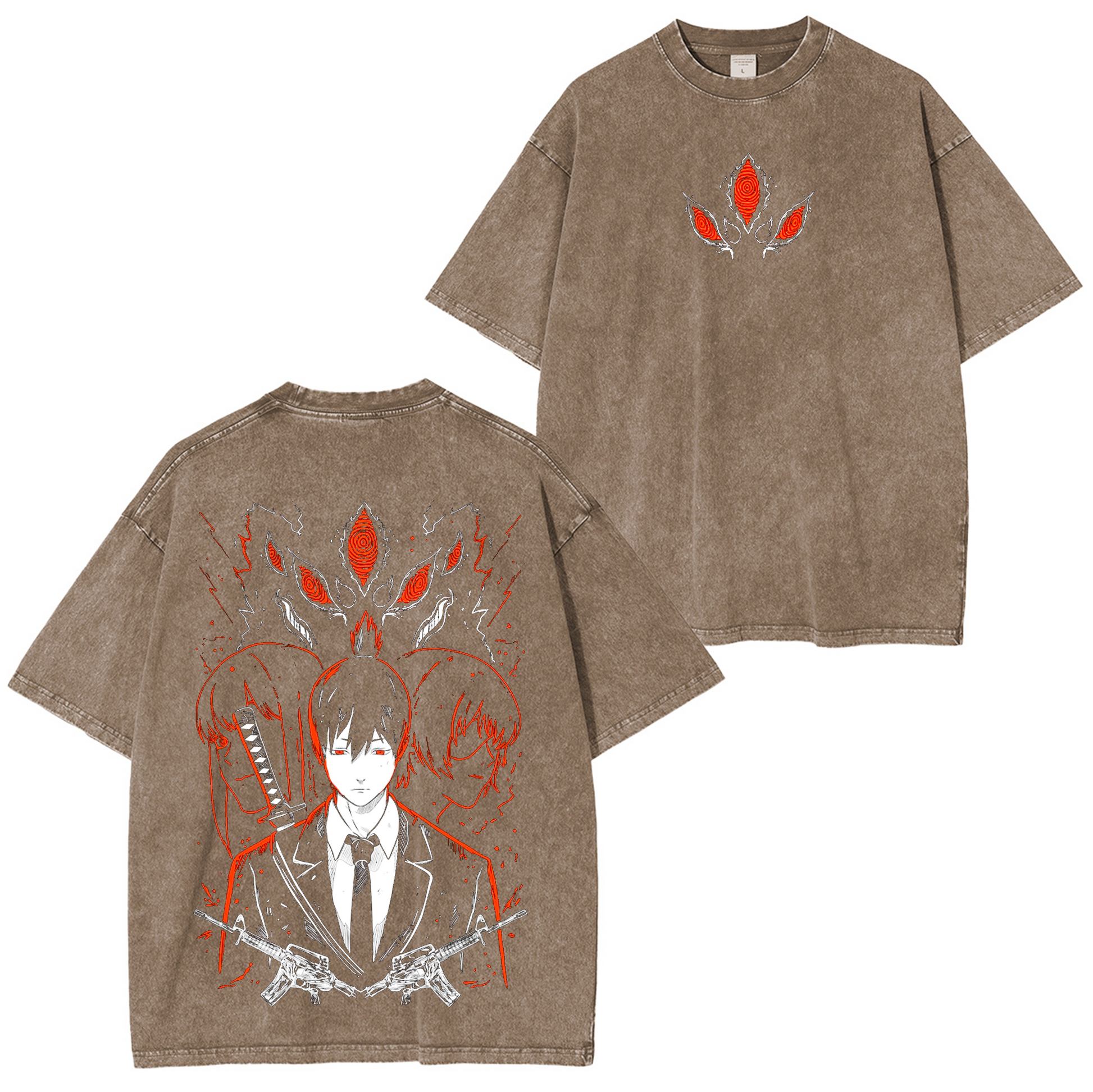 Aki Hayakawa-Chainsaw Man Anime Washed T-shirt/Crewneck/Hoodie