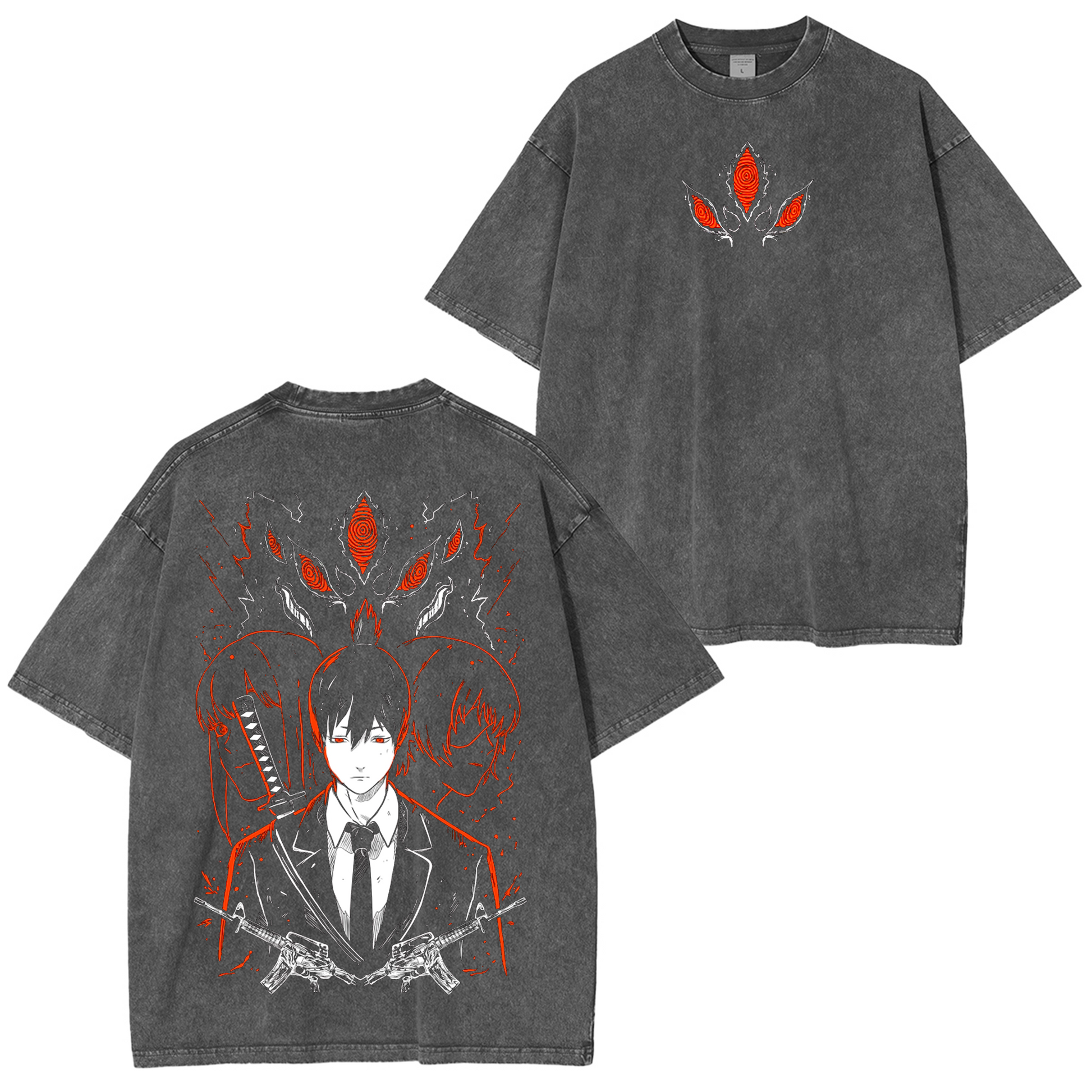 Aki Hayakawa-Chainsaw Man Anime Washed T-shirt/Crewneck/Hoodie