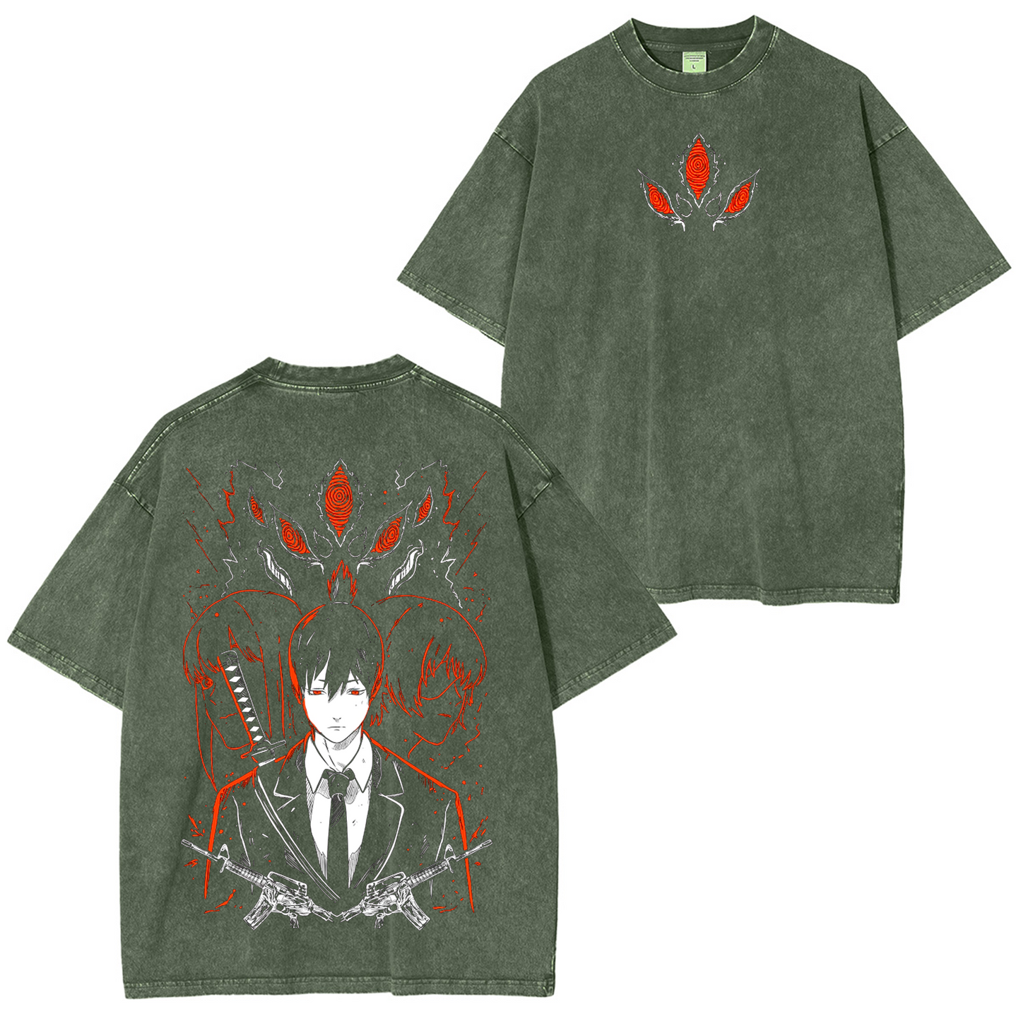 Aki Hayakawa-Chainsaw Man Anime Washed T-shirt/Crewneck/Hoodie