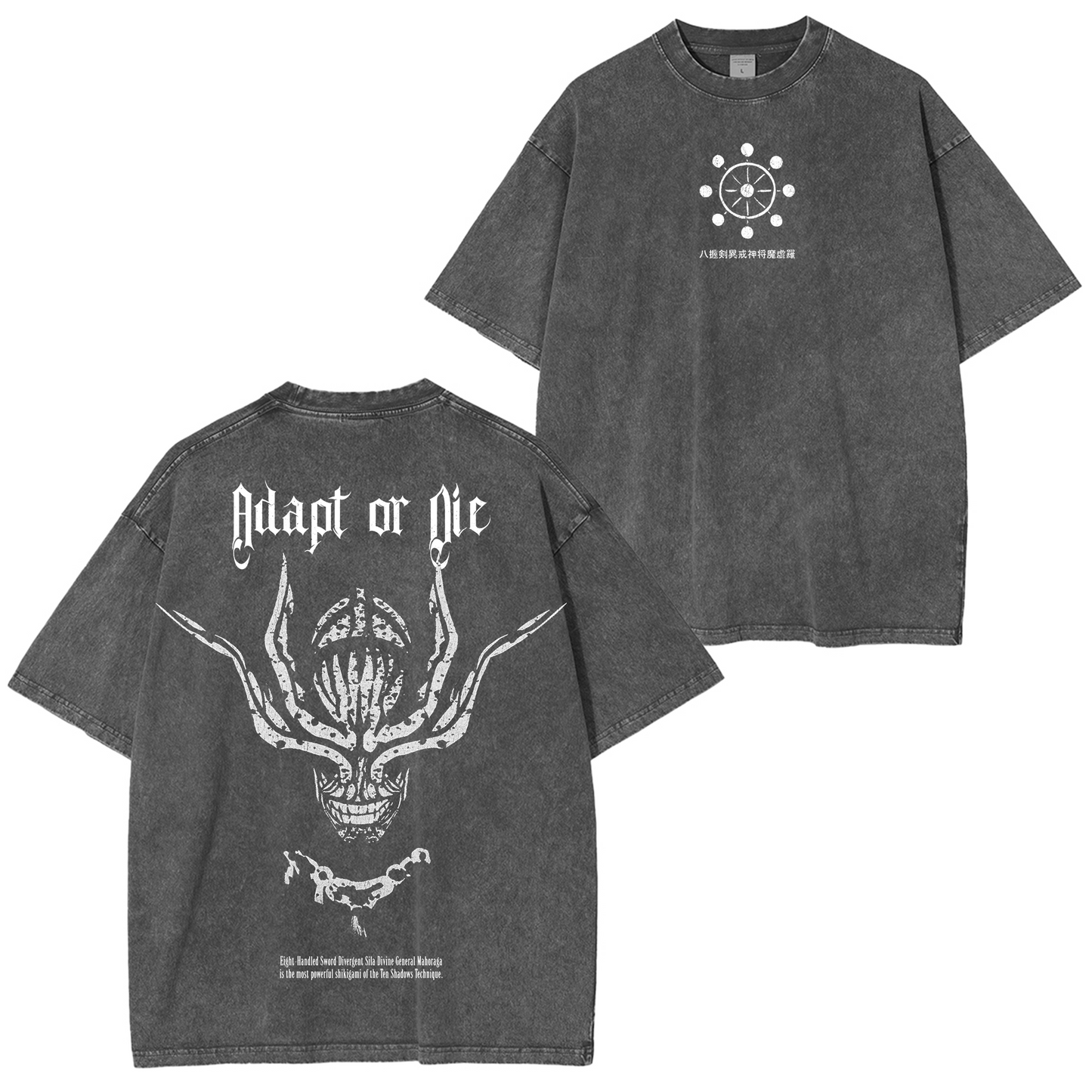 Mahoraga Jujutsu Kaisen Washed T-shirt/Crewneck/Hoodie