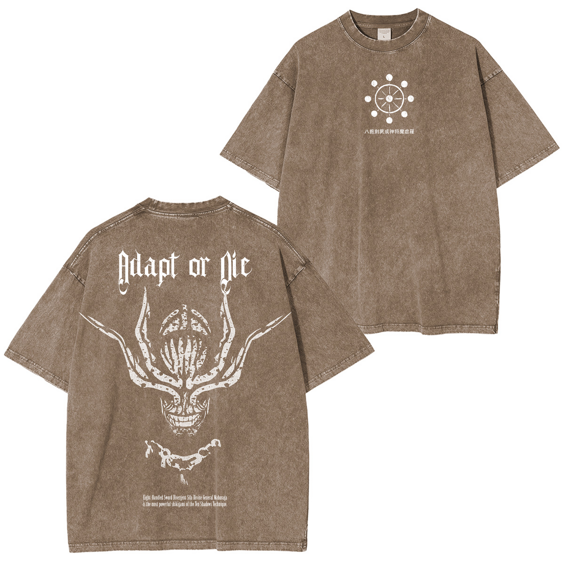 Mahoraga Jujutsu Kaisen Washed T-shirt/Crewneck/Hoodie