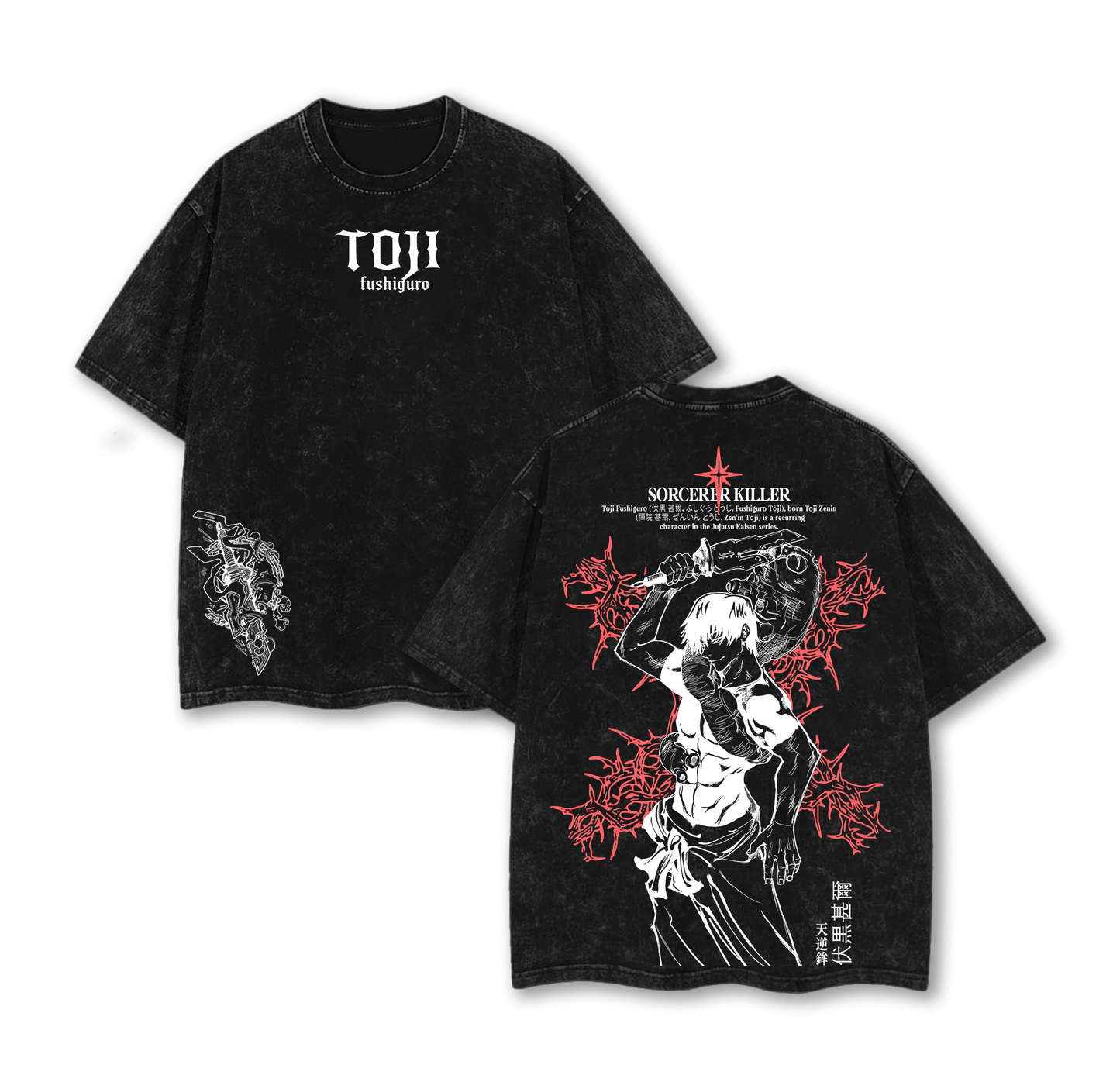 Toji Fushiguro,Jujutsu Kaisen Washed T-shirt/Crewneck/Hoodie
