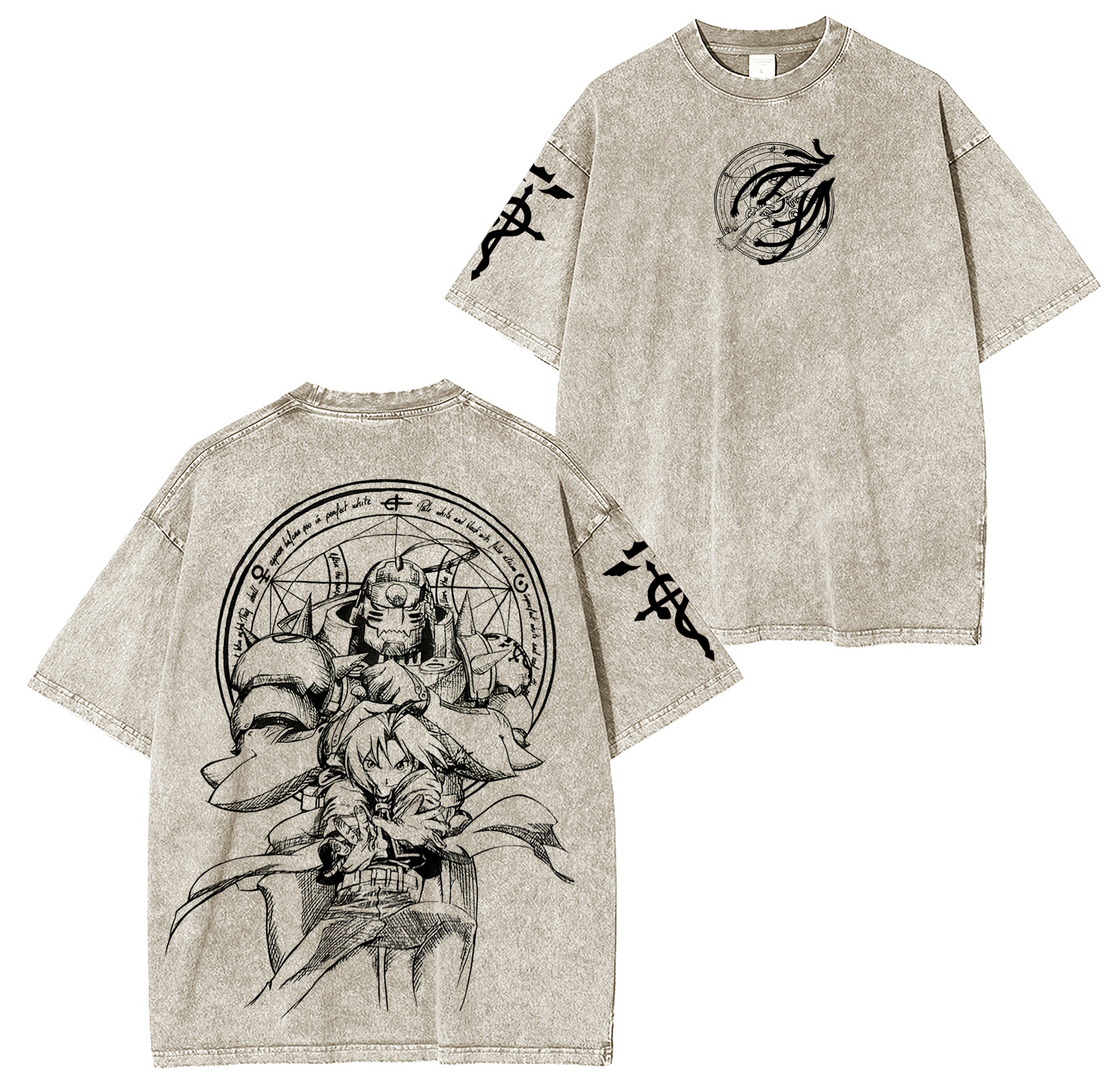Fullmetal Alchemist: Brotherhood Anime Washed T-shirt/Crewneck/Hoodie
