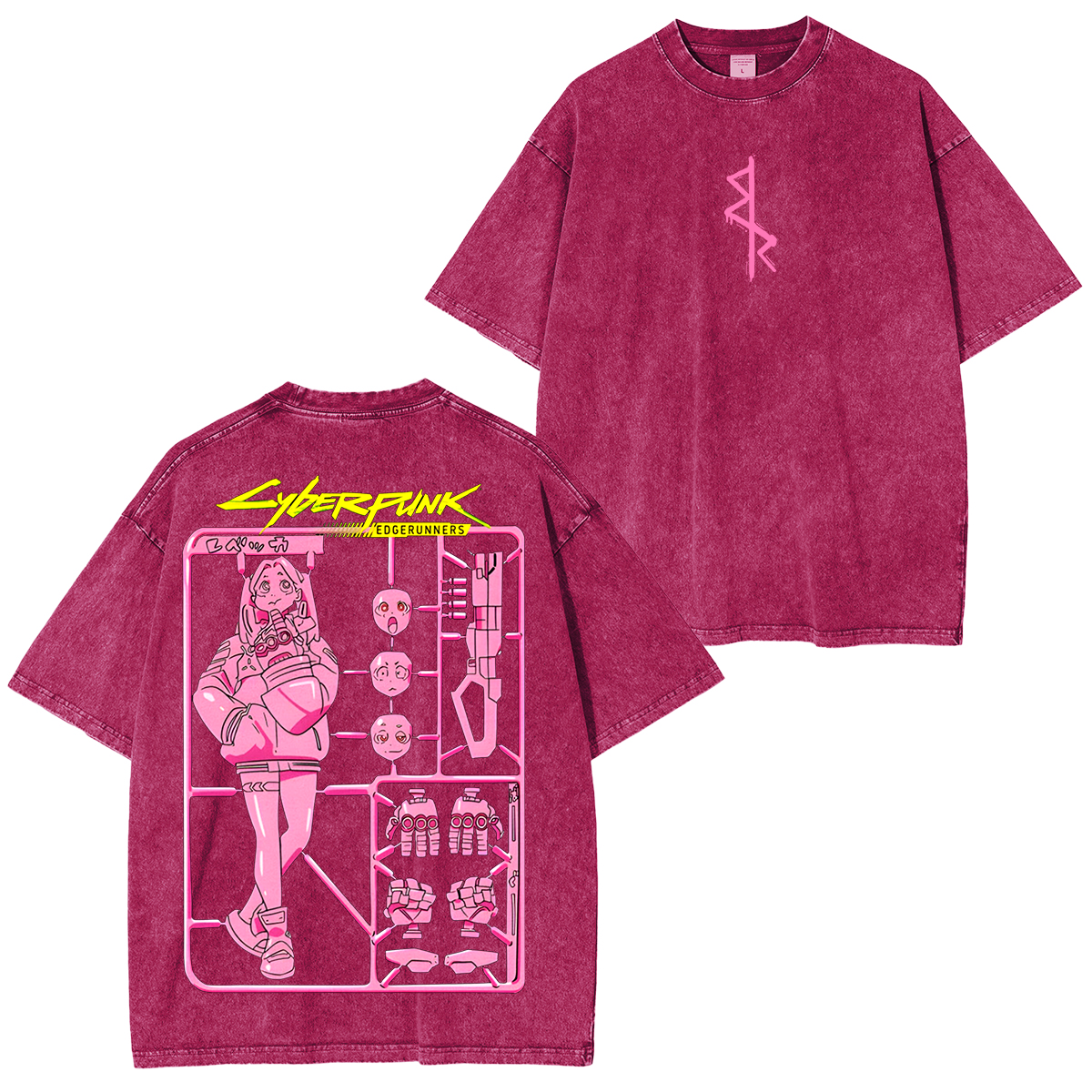 Cyberpunk Edgerunners Anime Polera Unisex Lavada
