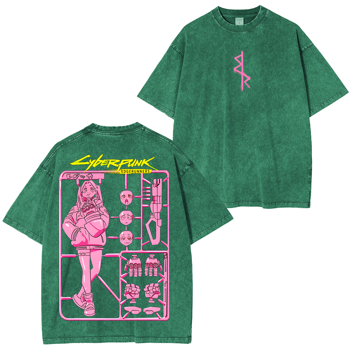 Cyberpunk Edgerunners Anime Polera Unisex Lavada