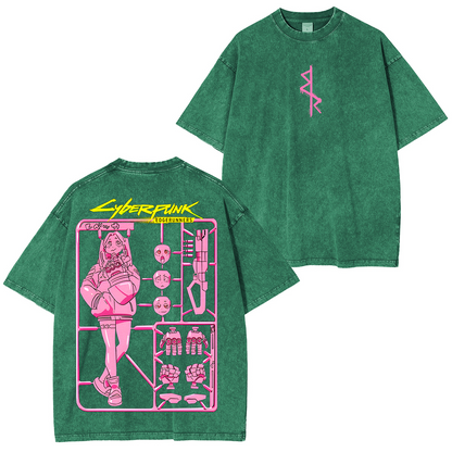 Cyberpunk Edgerunners Anime Polera Unisex Lavada