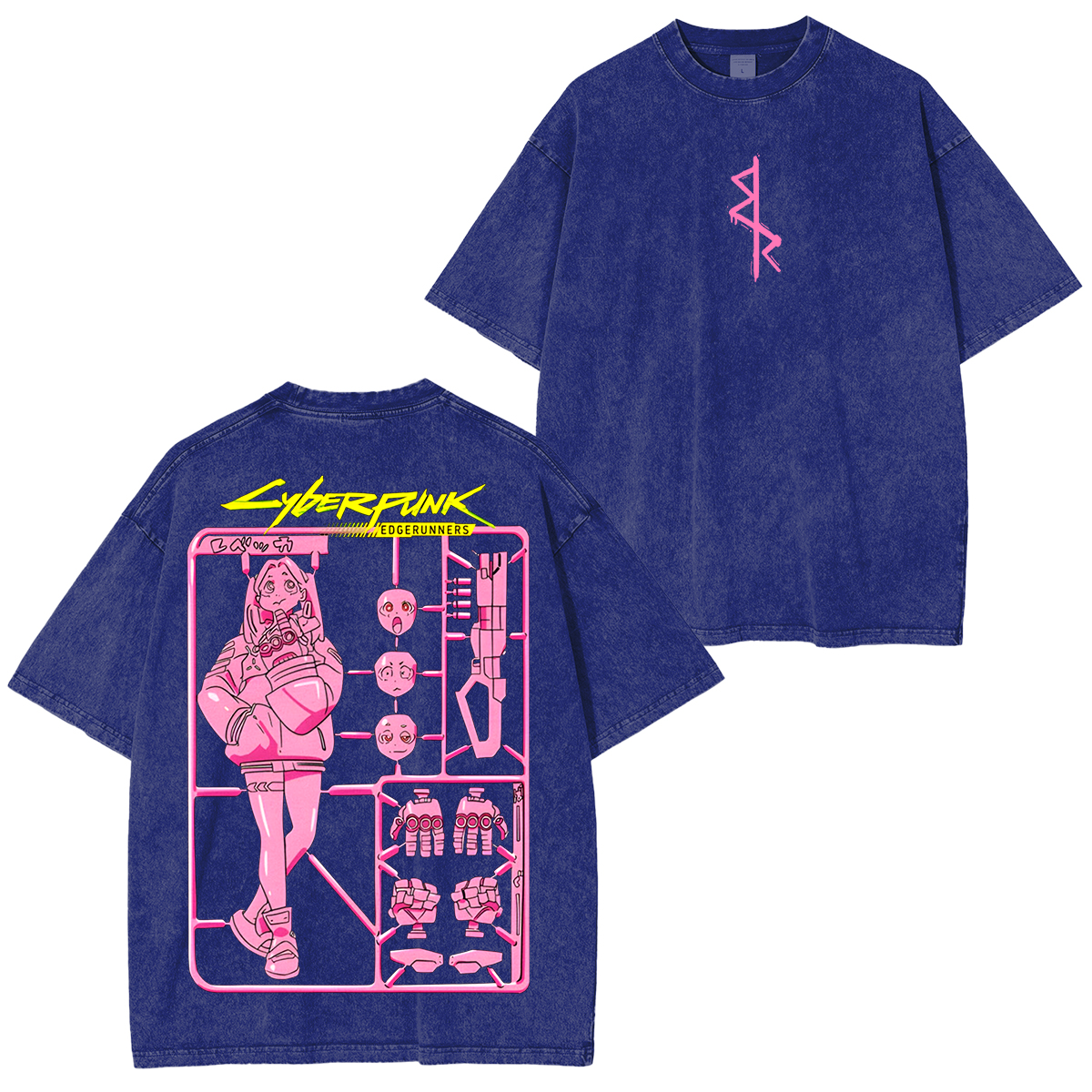 Cyberpunk Edgerunners Anime Polera Unisex Lavada