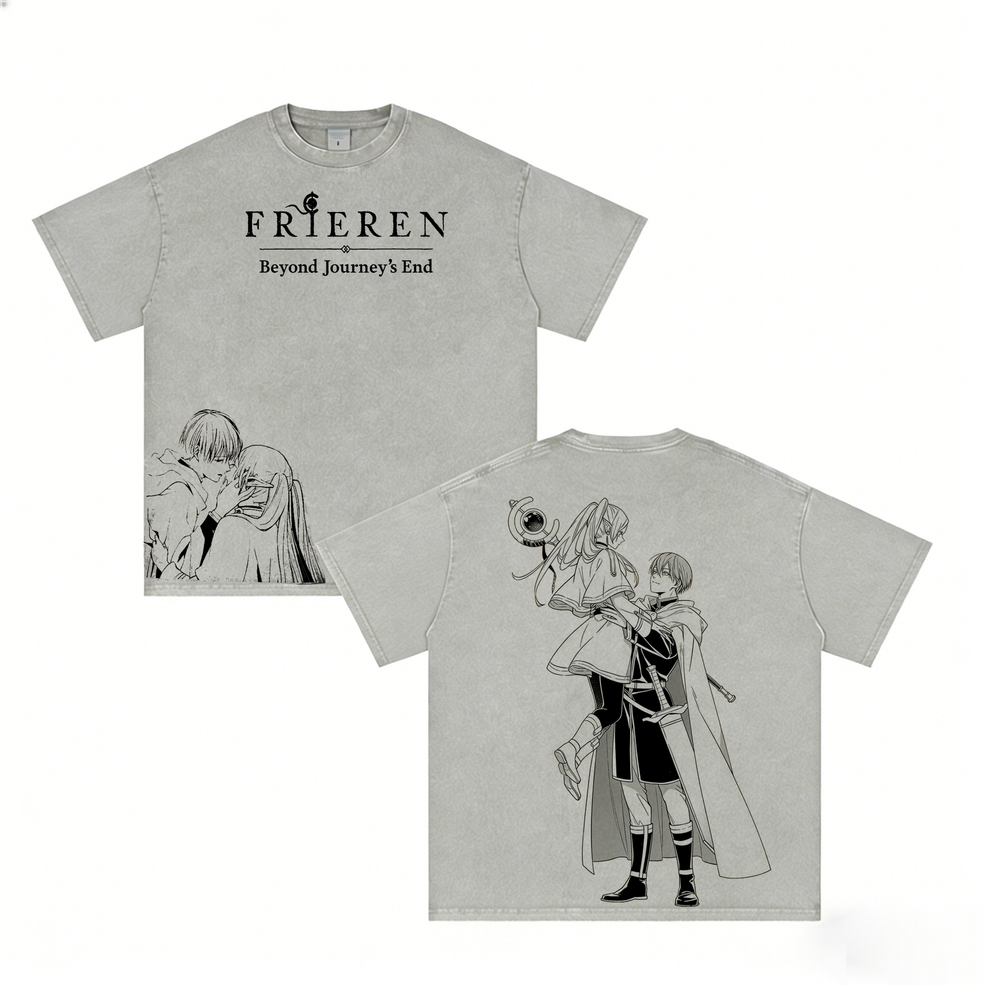 Frieren Anime Washed T-shirt/Crewneck/Hoodie