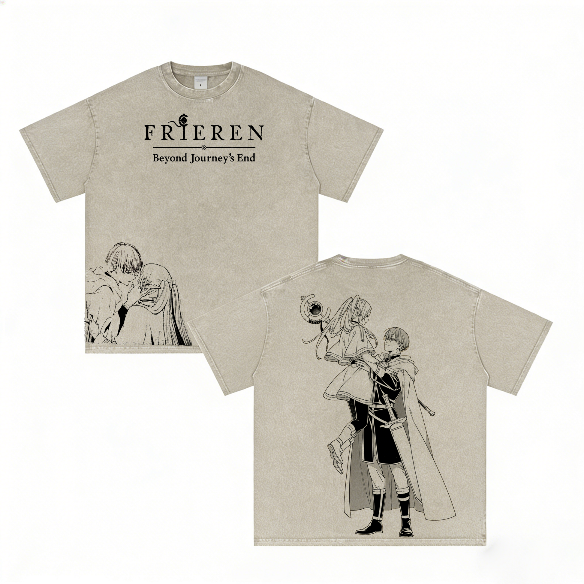 Frieren Anime Washed T-shirt/Crewneck/Hoodie