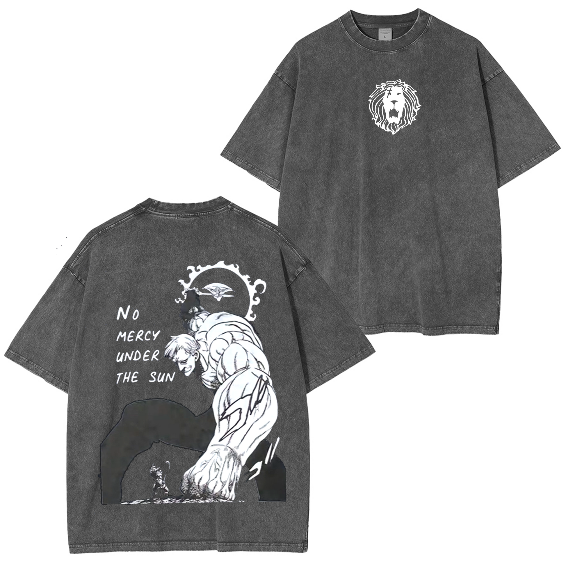 Escanor,The Seven Deadly Sins Anime Washed T-shirt/Crewneck/Hoodie