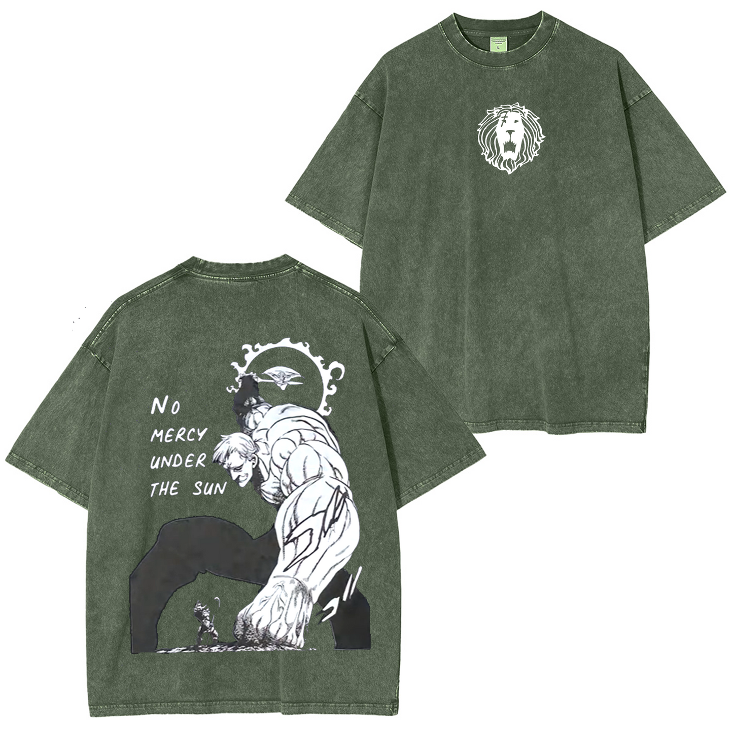 Escanor,The Seven Deadly Sins Anime Washed T-shirt/Crewneck/Hoodie