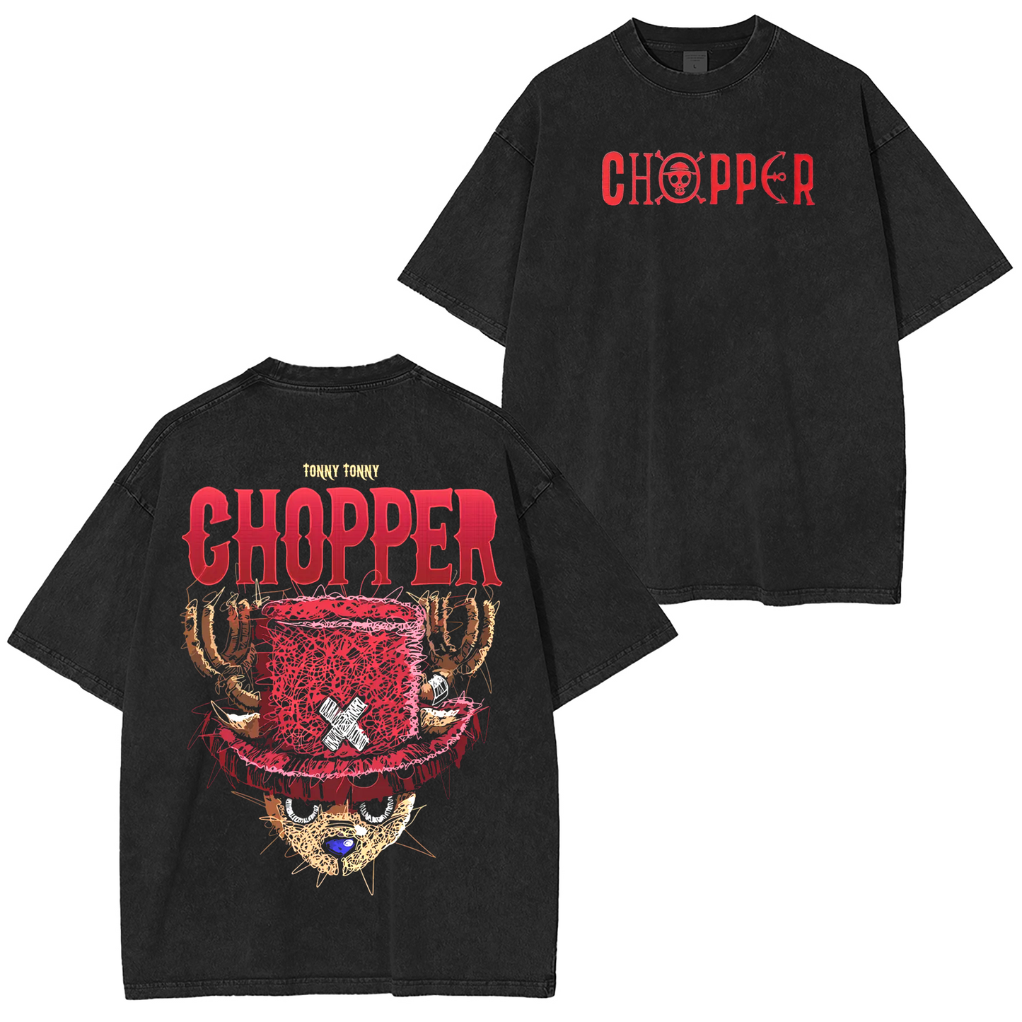 One Piece Anime Washed T-shirt/Crewneck/Hoodie