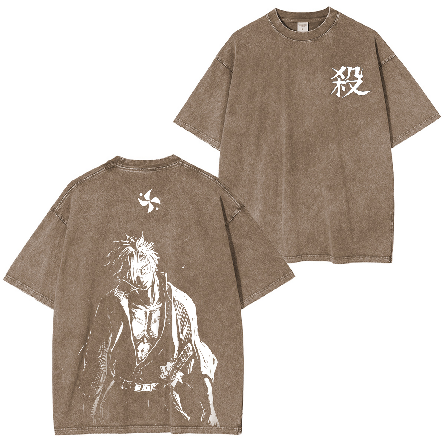 Wind Hashira Sanemi Anime Washed T-shirt/Crewneck/Hoodie