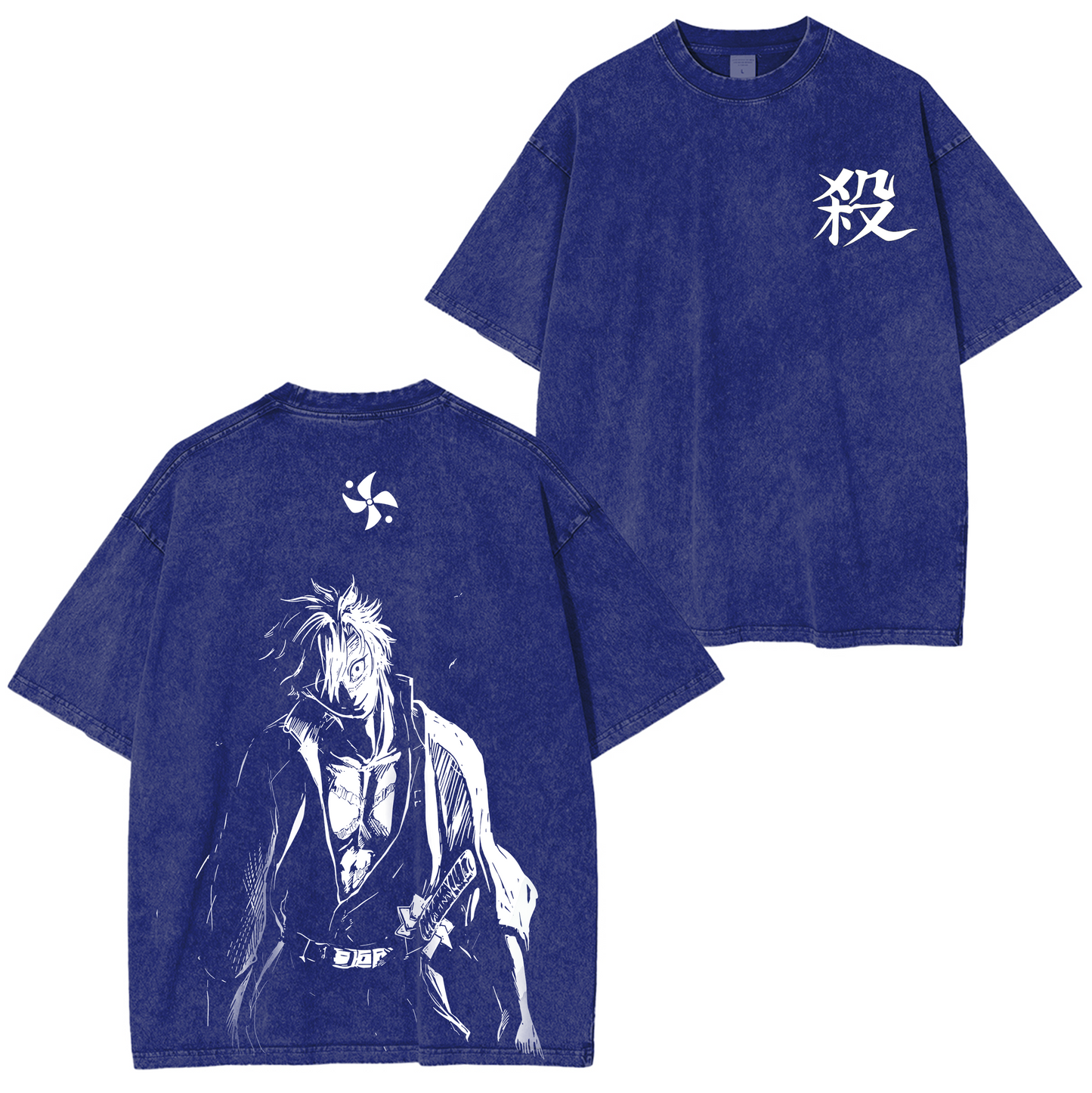 Wind Hashira Sanemi Anime Washed T-shirt/Crewneck/Hoodie