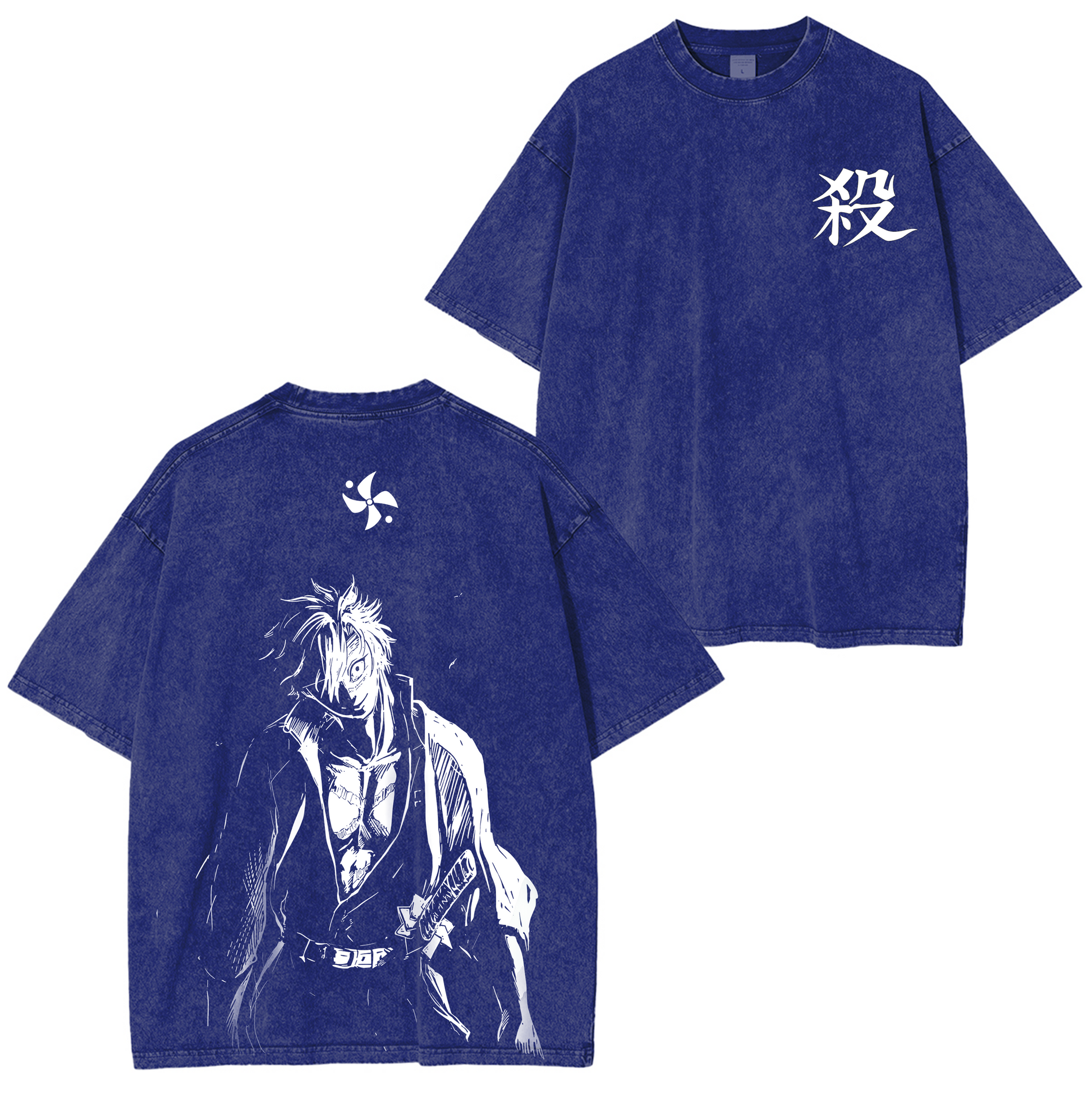 Wind Hashira Sanemi Anime Washed T-shirt/Crewneck/Hoodie