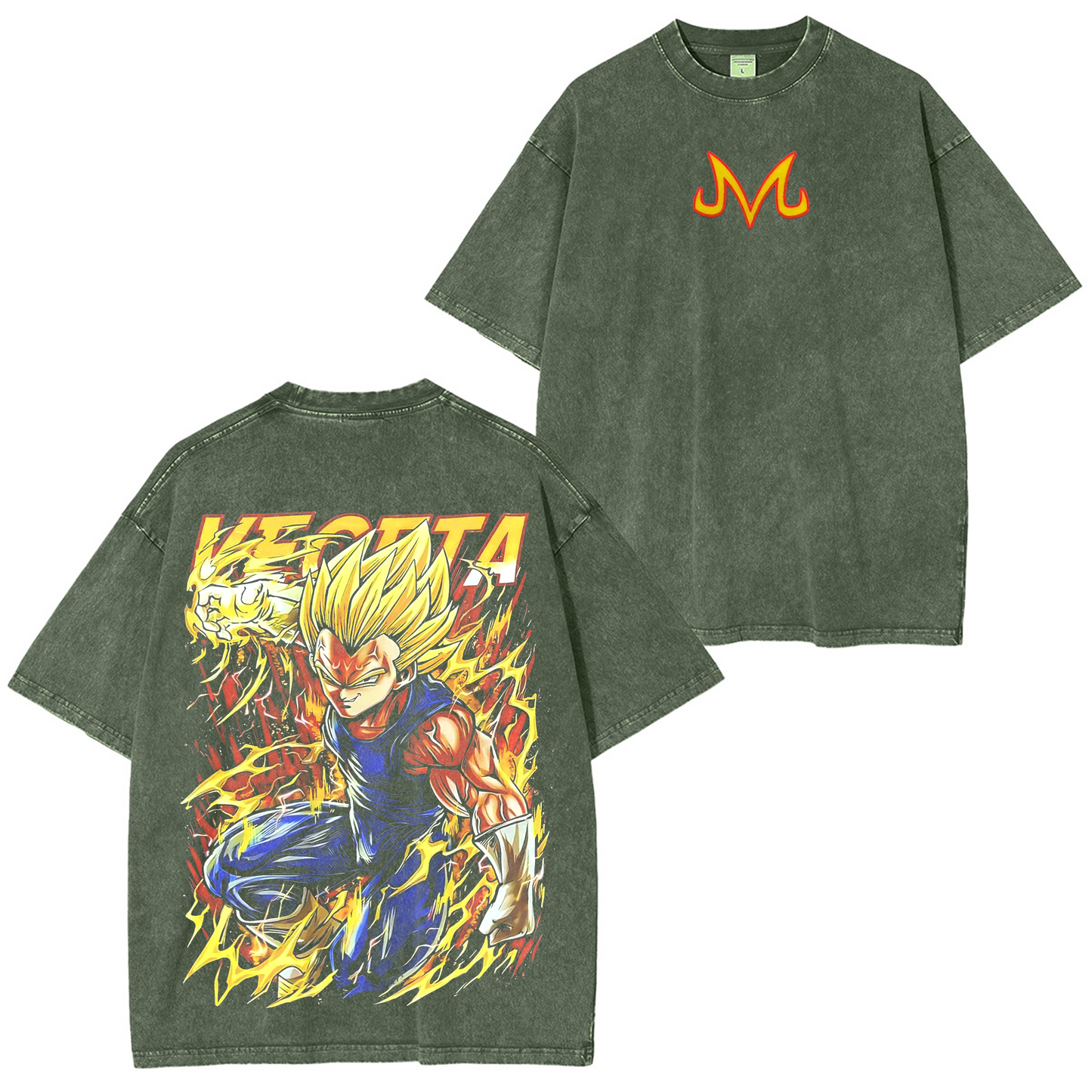 Vegeta,Dragon Ball Anime Washed T-shirt/Crewneck/Hoodie
