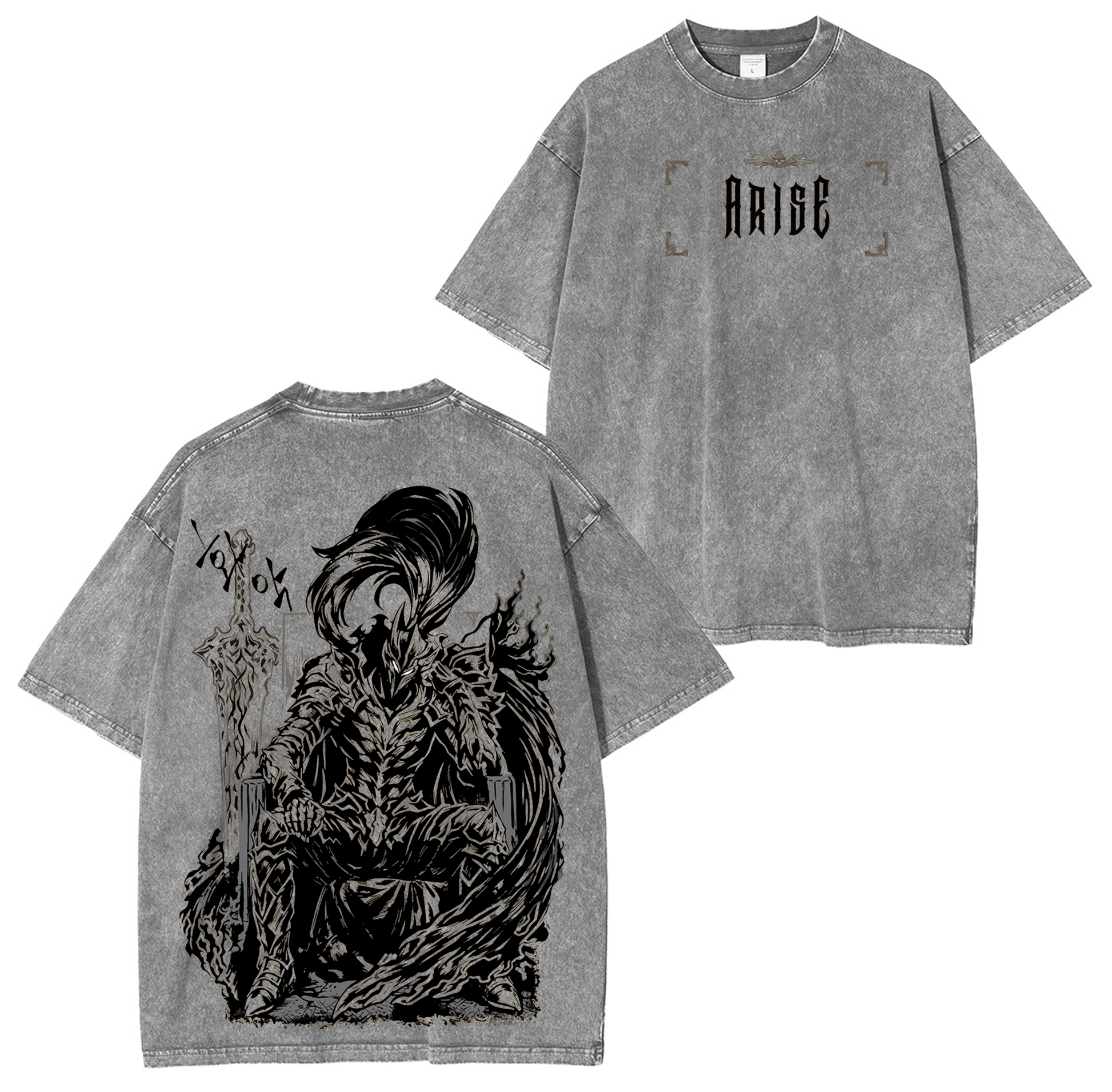 Igris, Solo Leveling Anime Washed T-shirt/Crewneck/Hoodie