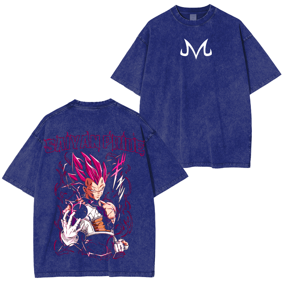 Majin Vegeta ,Dragon Ball Anime Washed T-shirt/Crewneck/Hoodie