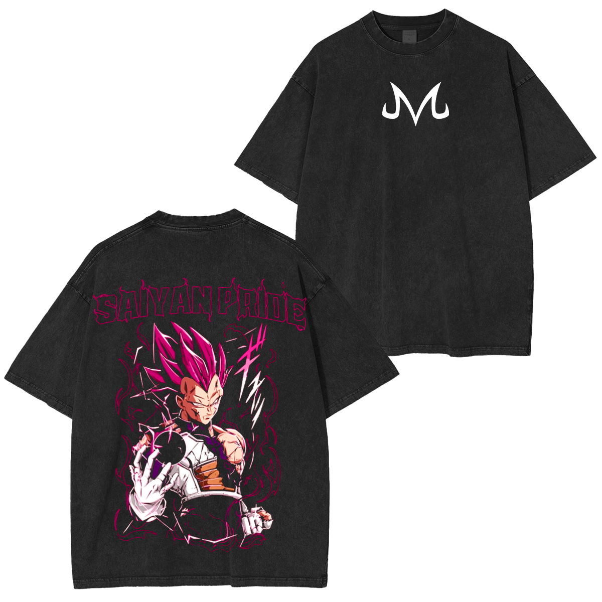 Majin Vegeta ,Dragon Ball Anime Washed T-shirt/Crewneck/Hoodie