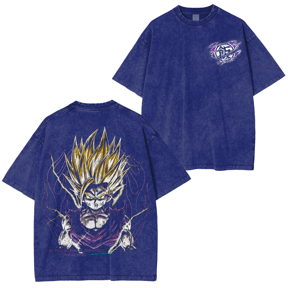 Gohan ,Dragon Ball Anime Washed T-shirt/Crewneck/Hoodie