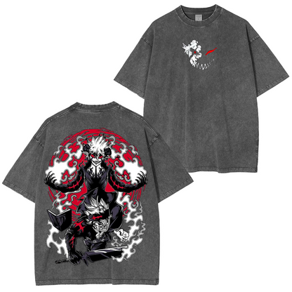Asta Black Clover Anime Polera Unisex Lavada