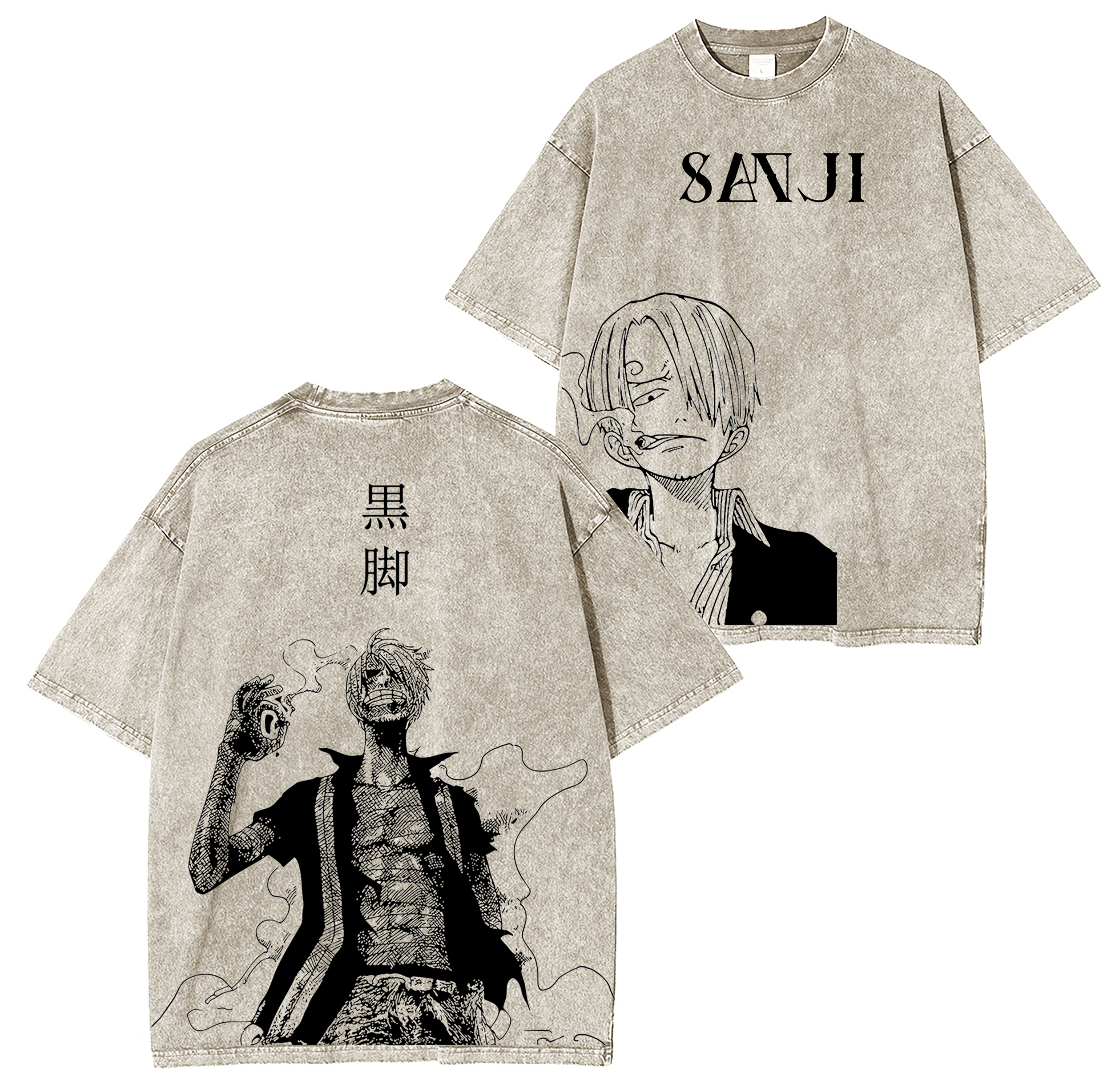 Sanji,One Piece Anime Washed T-shirt/Crewneck/Hoodie