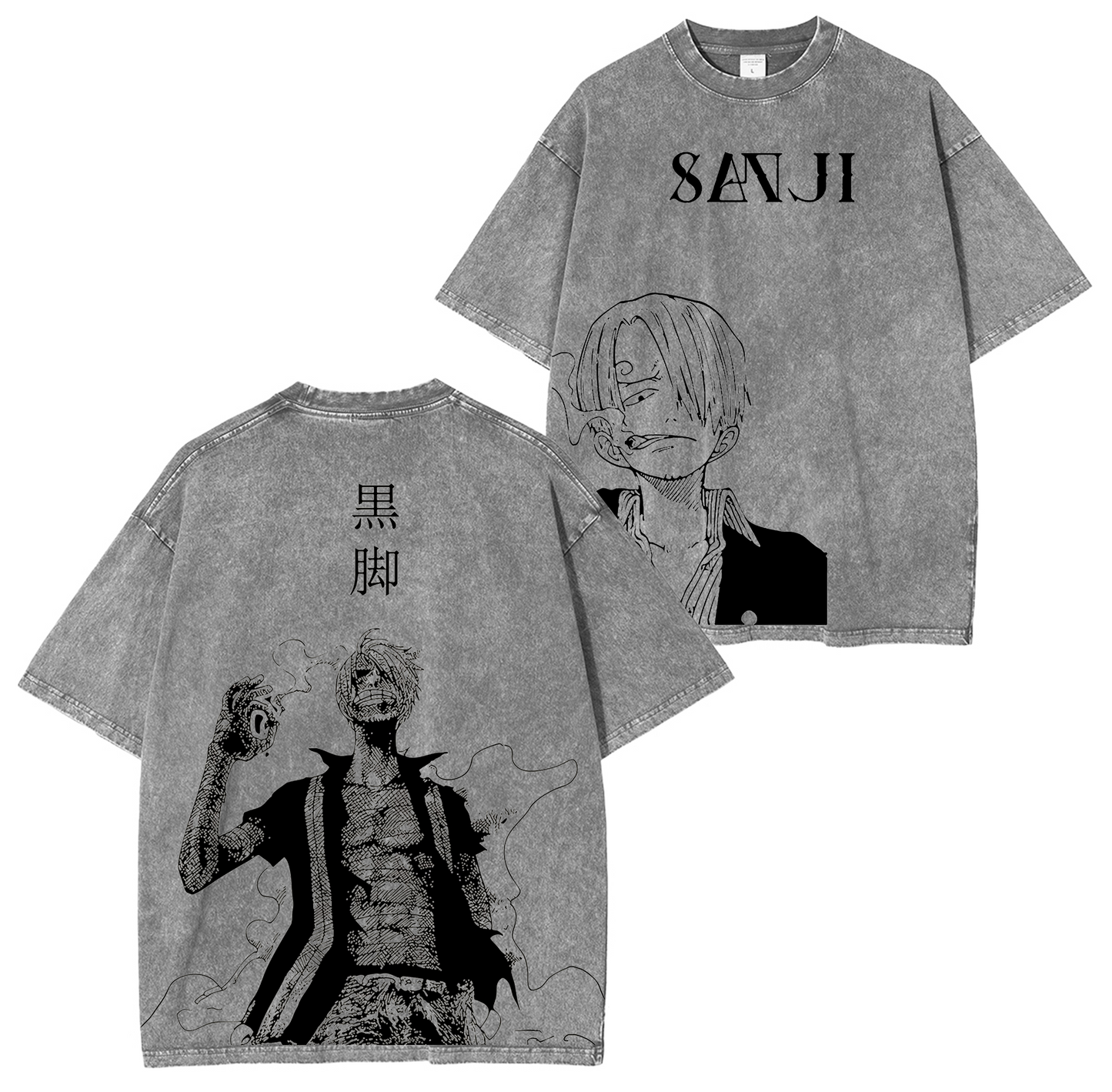 Sanji,One Piece Anime Washed T-shirt/Crewneck/Hoodie