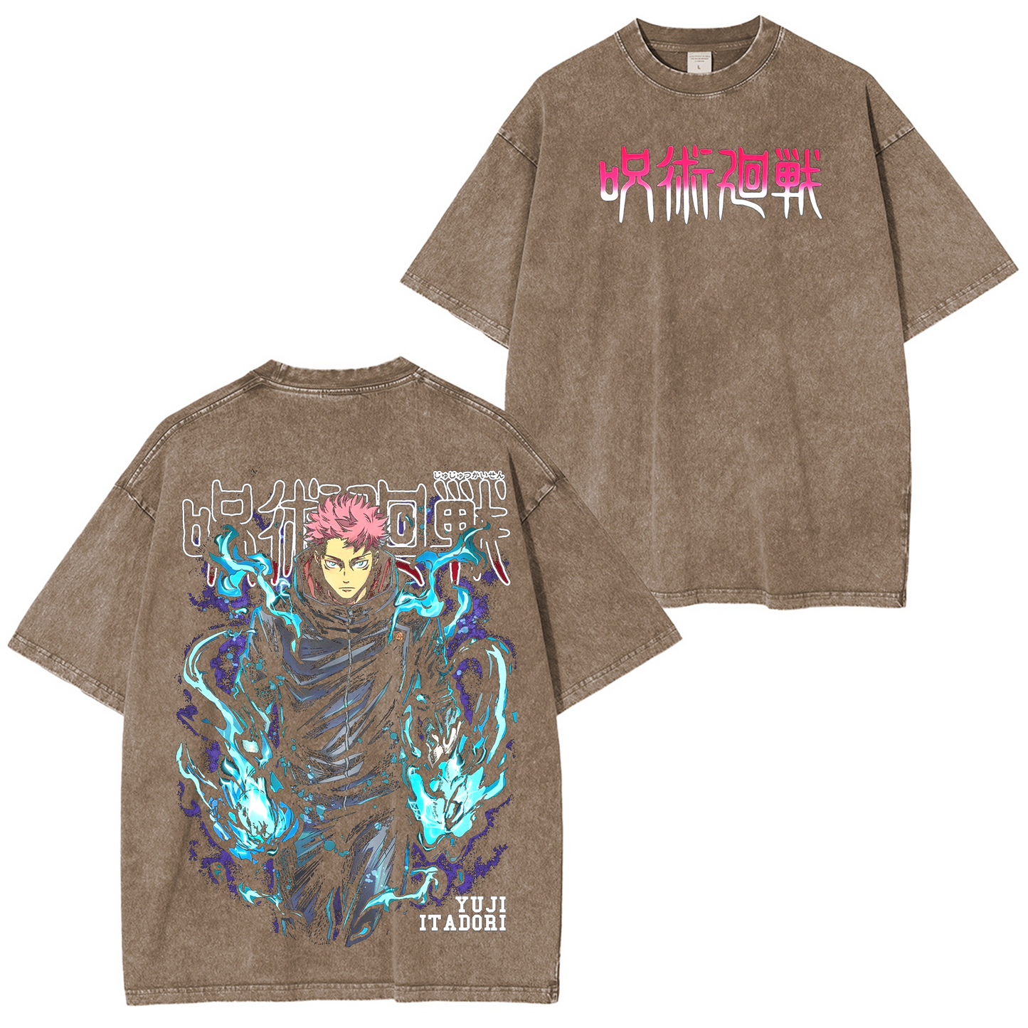 Yuji Itadori,Jujutsu Kaisen Anime Washed T-shirt/Crewneck/Hoodie