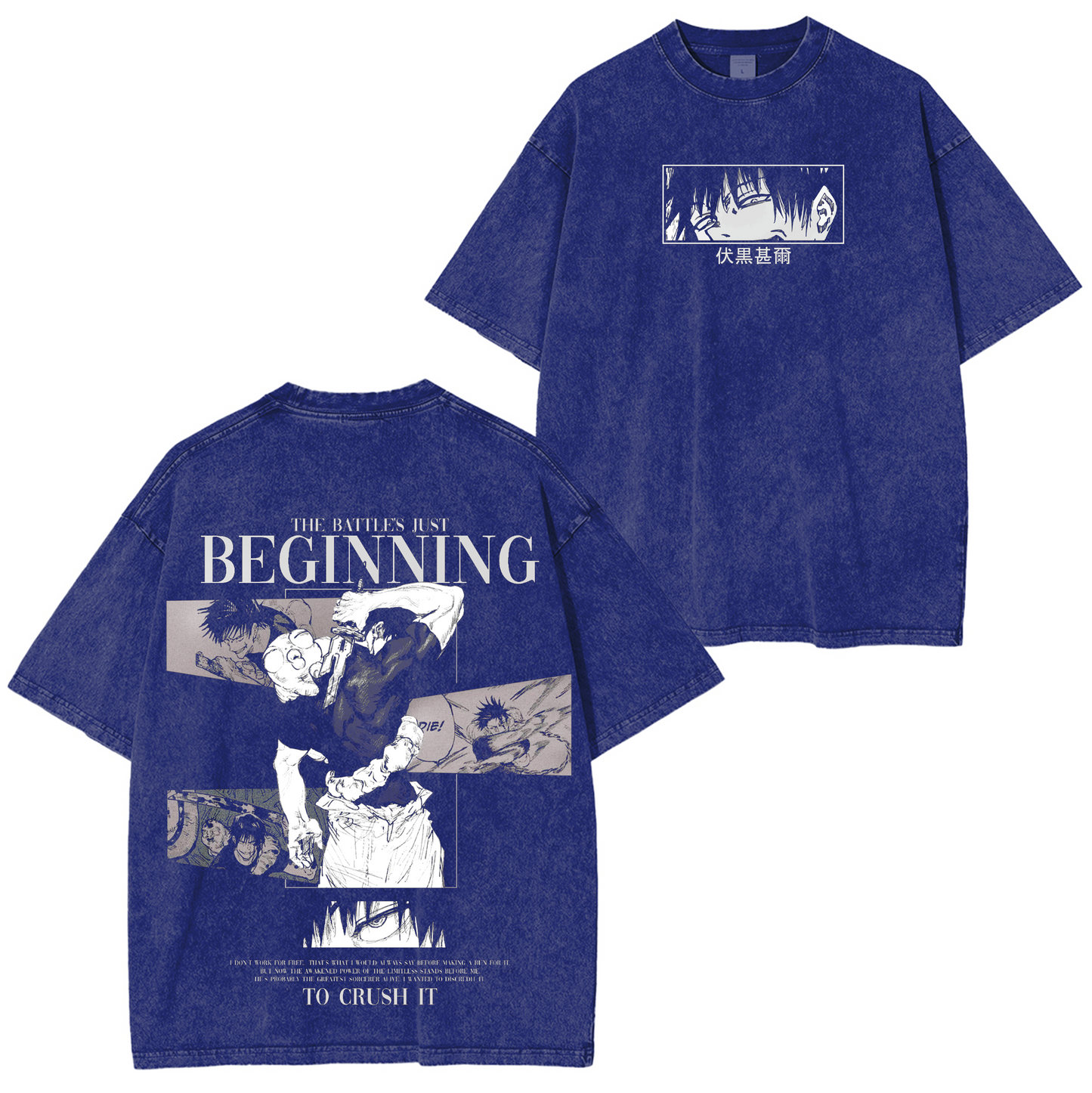 Toji Fushiguro Anime Washed T-shirt/Crewneck/Hoodie