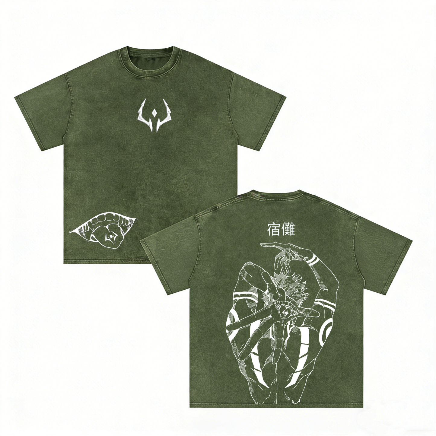 Ryomen Sukuna,Jujutsu Kaisen Anime Washed T-shirt/Crewneck/Hoodie