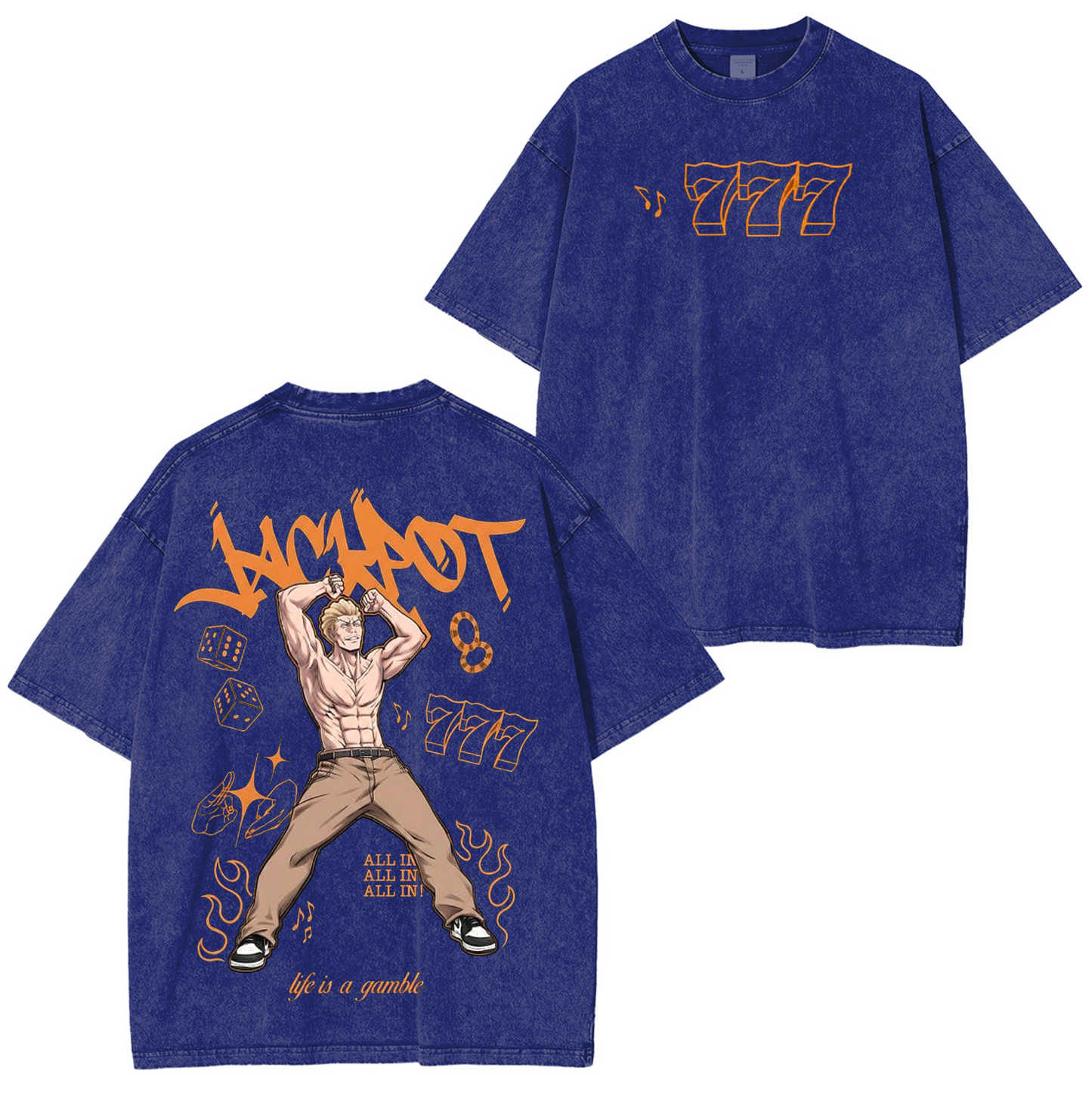 Hakari 777,Jujutsu Kaisen Anime Washed T-shirt/Crewneck/Hoodie