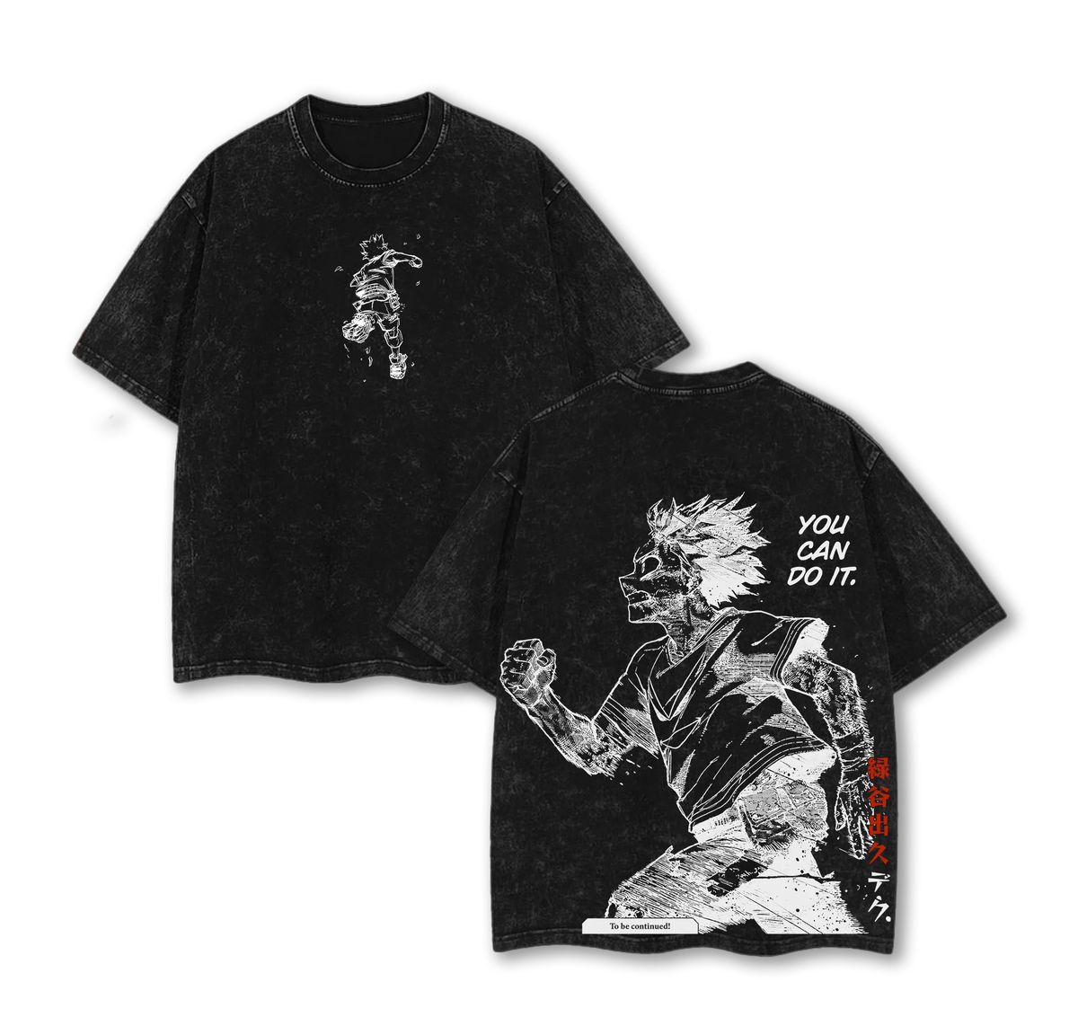 Deku My Hero Academia Anime Polera Lavada