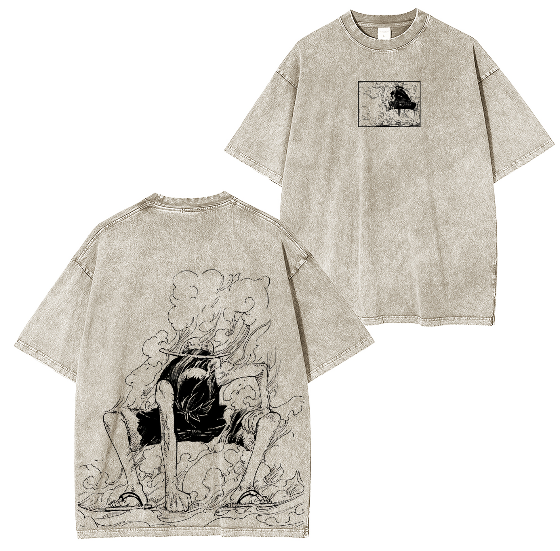 One Piece Anime Washed T-shirt/Crewneck/Hoodie