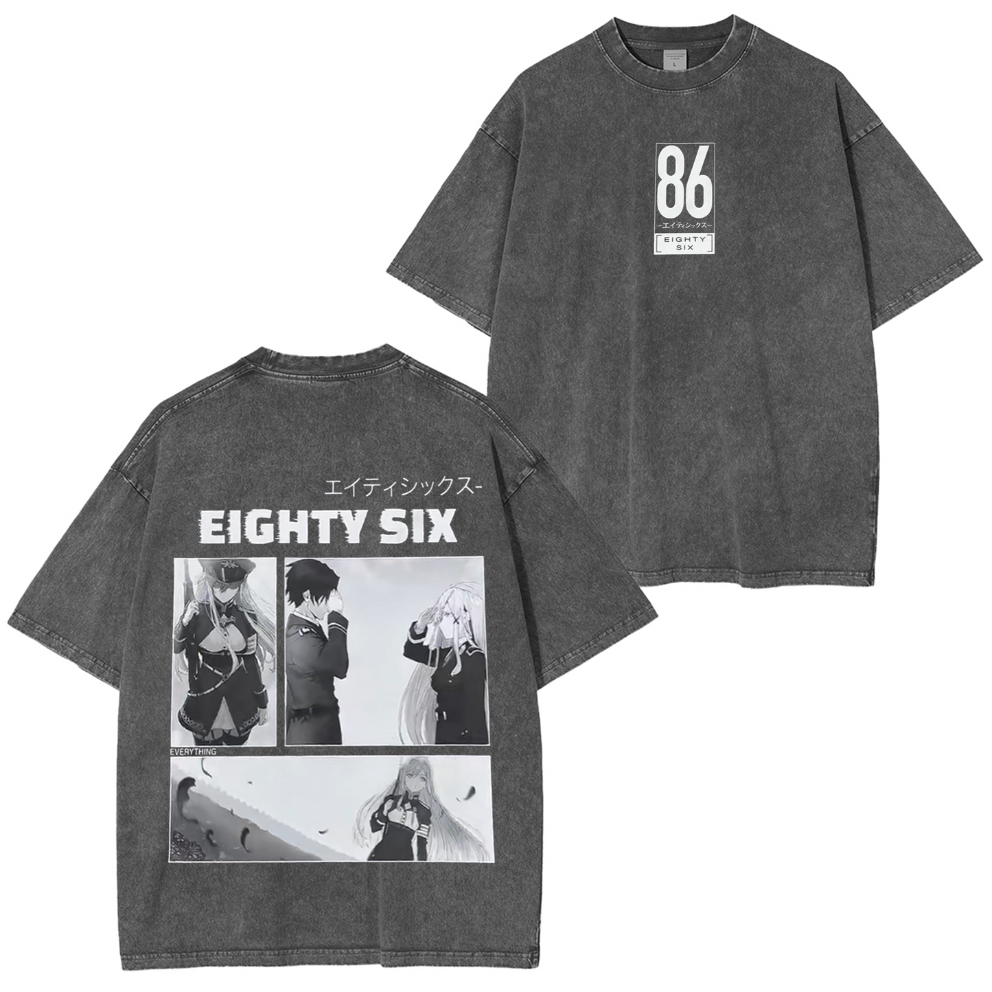 Eighty-Six Vintage Anime Washed T-shirt/Crewneck/Hoodie