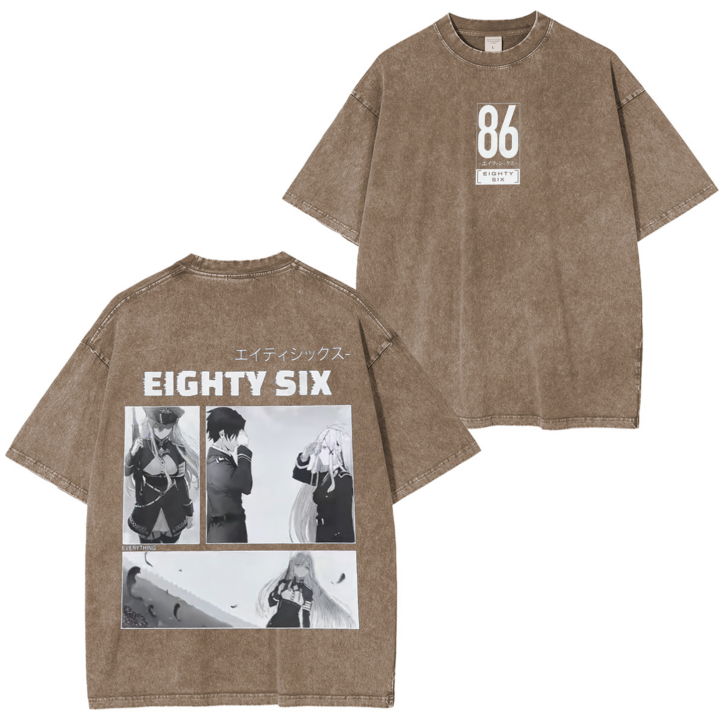 Eighty-Six Vintage Anime Washed T-shirt/Crewneck/Hoodie