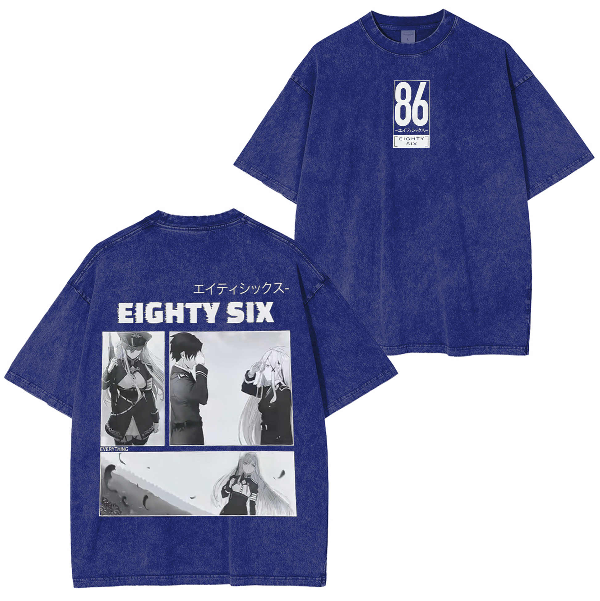 Eighty-Six Vintage Anime Washed T-shirt/Crewneck/Hoodie