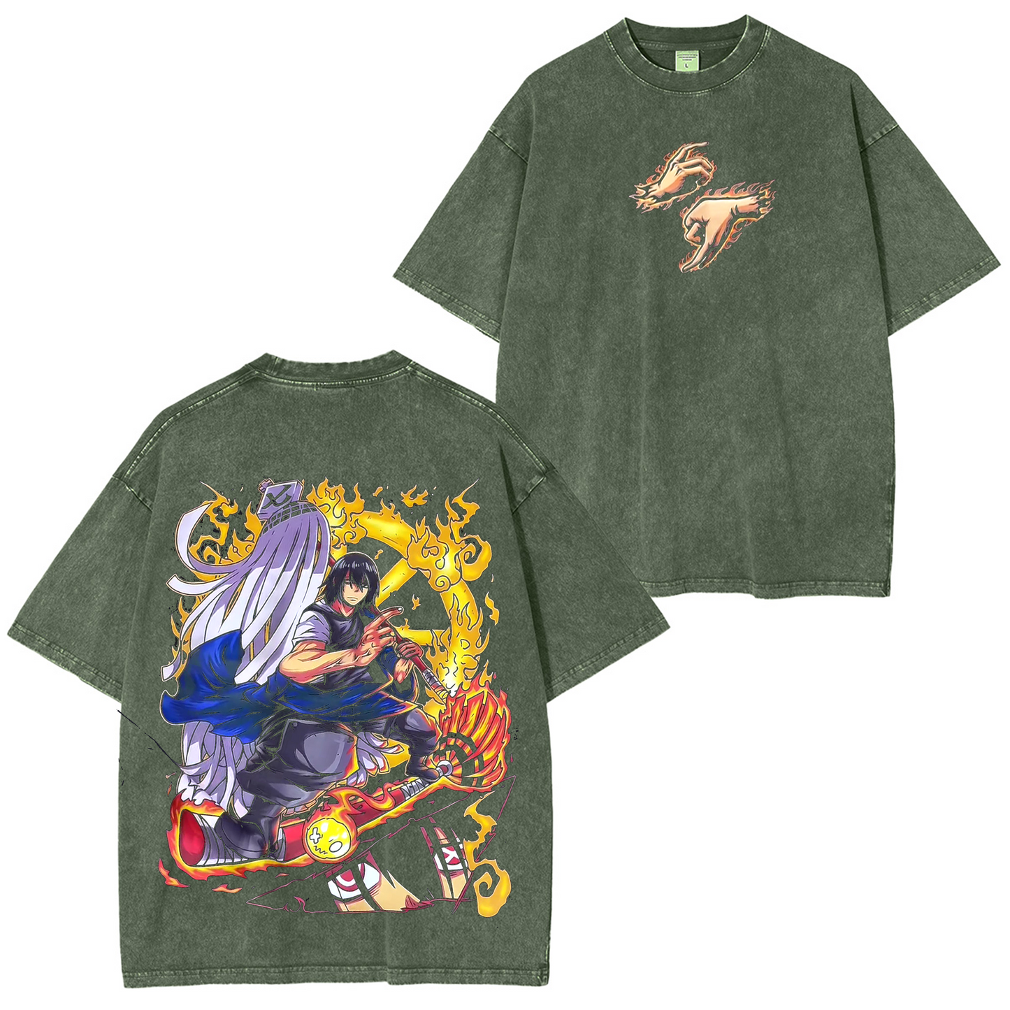 Benimaru,Fire Force Anime Washed T-shirt/Crewneck/Hoodie