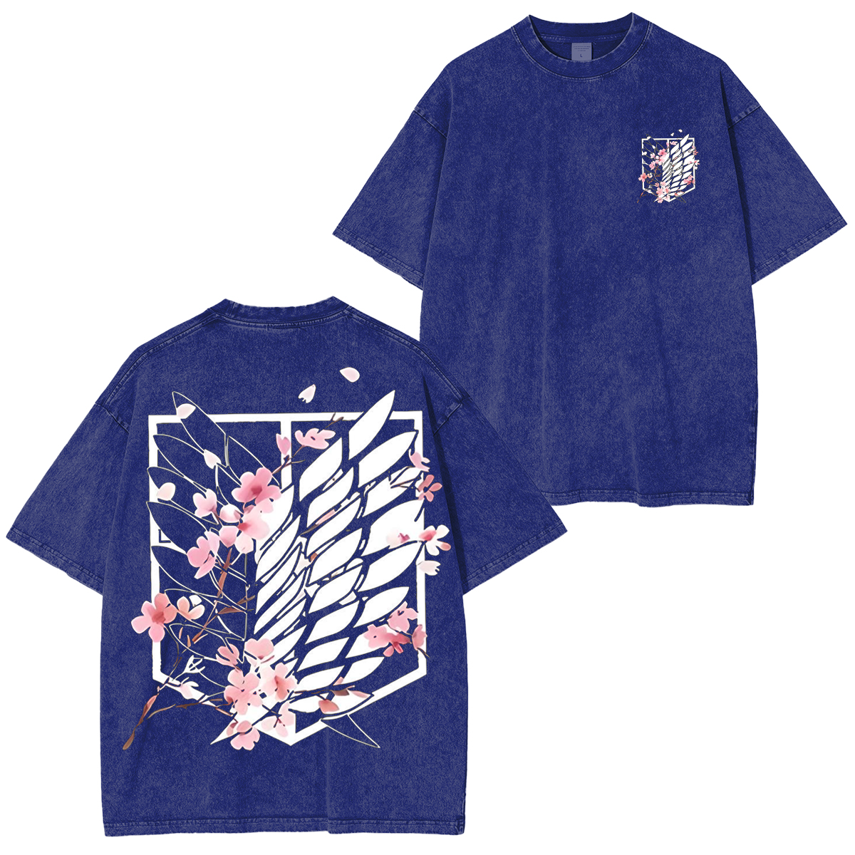 Attack on Titan Anime Polera Unisex Lavada