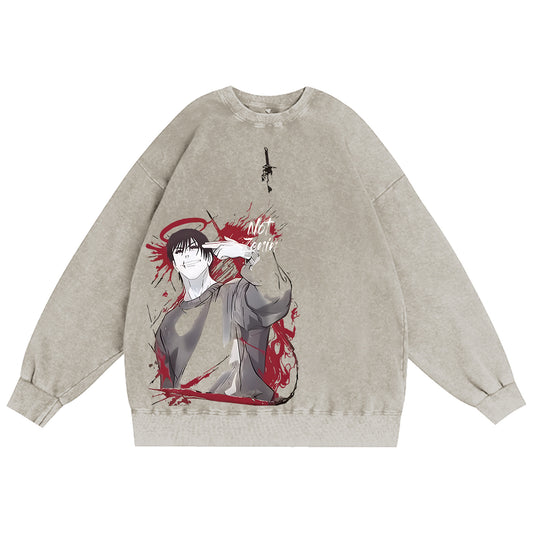 Jujutsu Kaisen Unisex Washed Crewneck Sweatshirt
