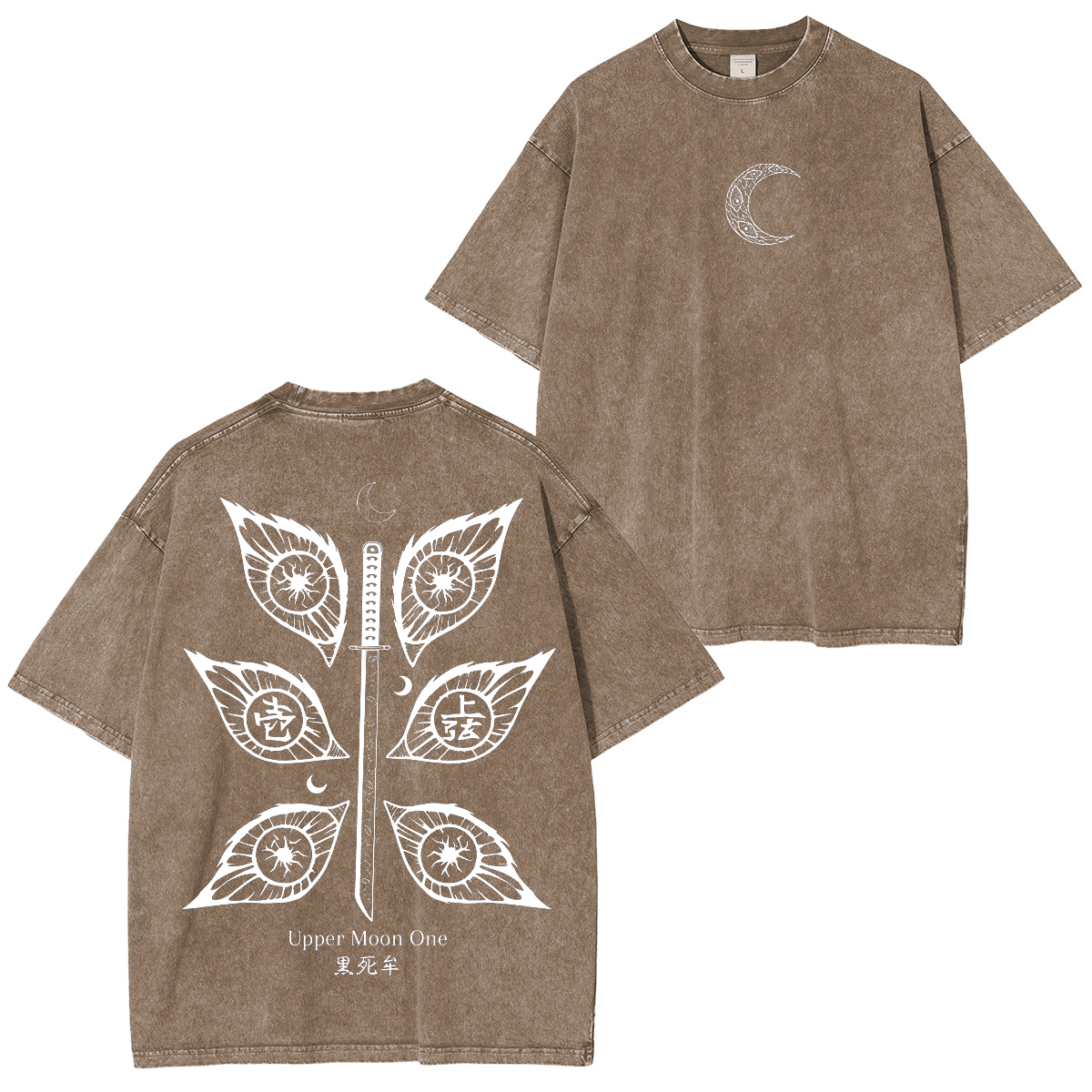 Kokushibo,Demon Slayer Anime Polera Unisex Lavada
