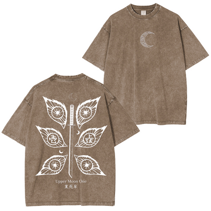 Kokushibo,Demon Slayer Anime Polera Unisex Lavada