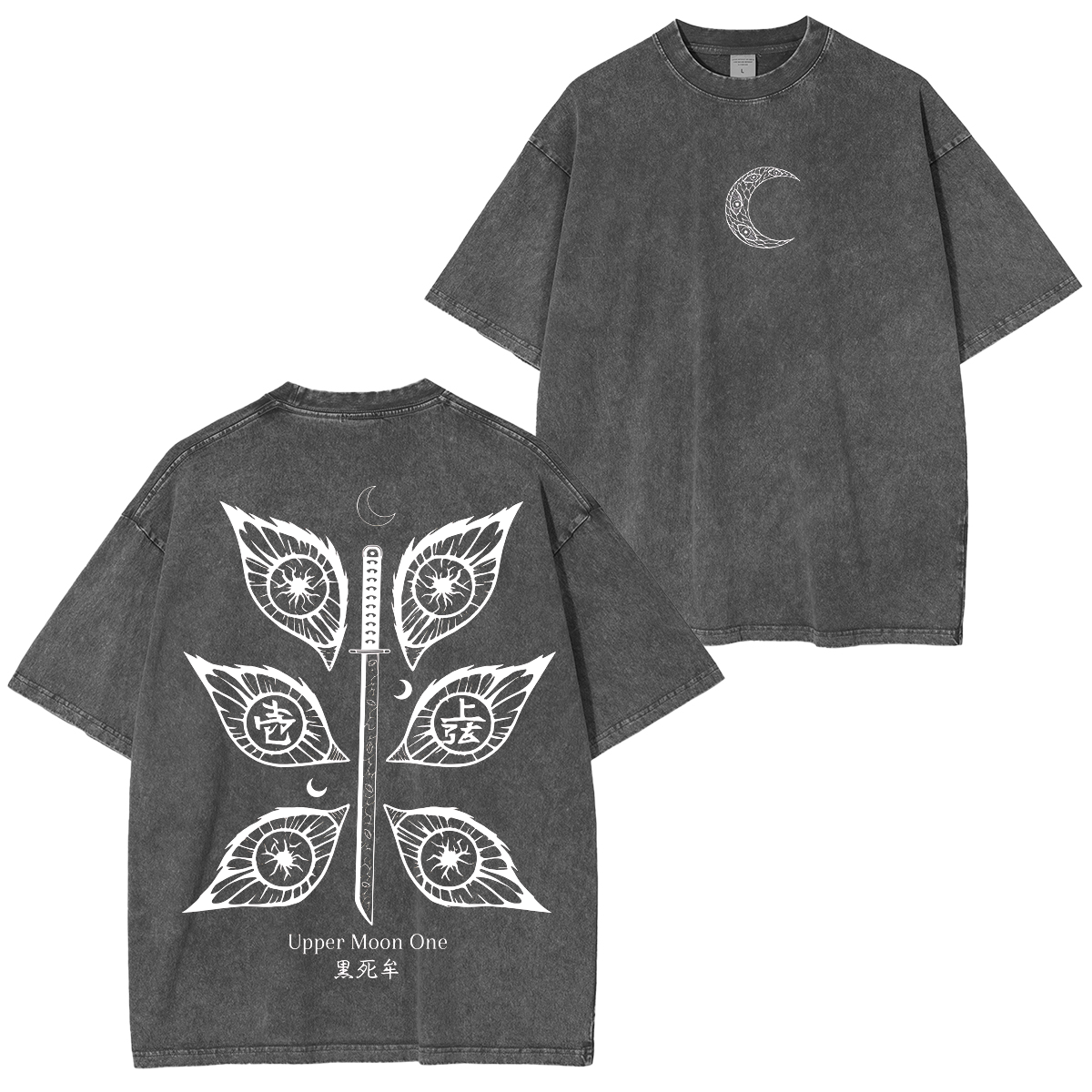 Kokushibo,Demon Slayer Anime Polera Unisex Lavada
