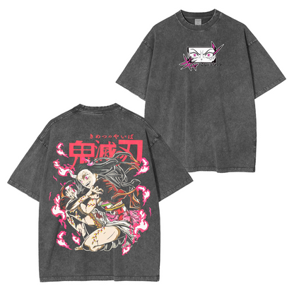 Demon Slaye Anime Polera Unisex Lavada