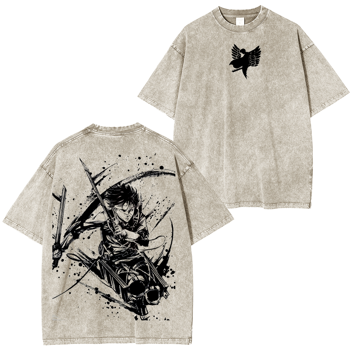 Levi Ackerman, Attack on Titan Anime Polera Unisex Lavada
