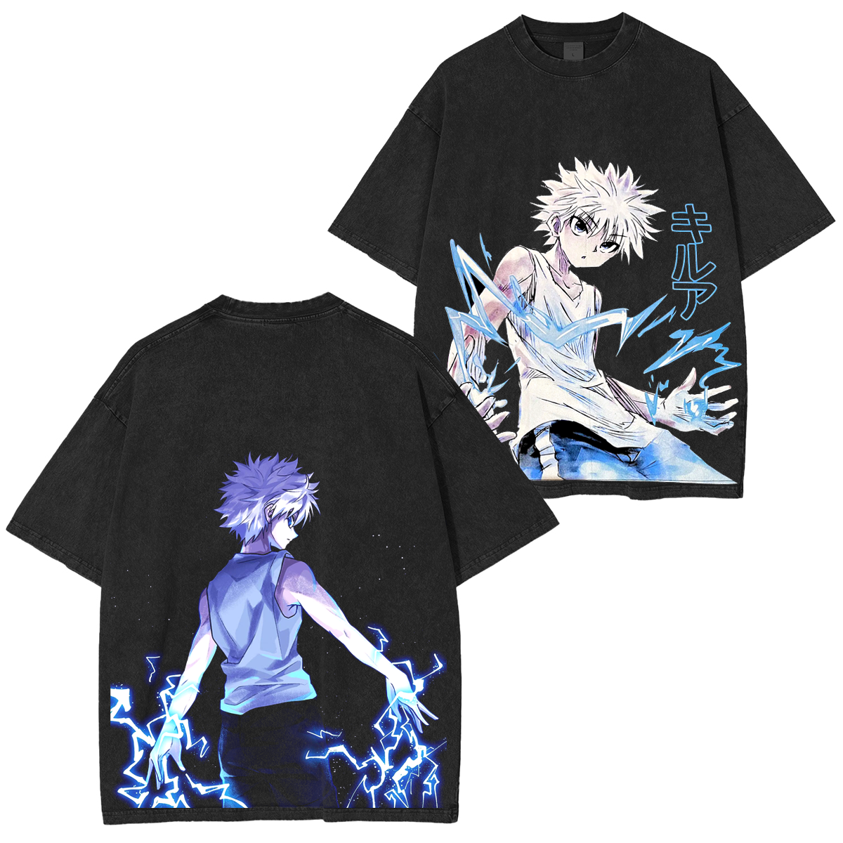 Killua Zoldyck Anime Polera Unisex Lavada