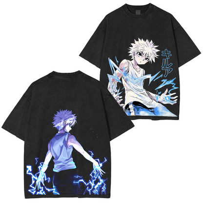Killua Zoldyck Anime Polera Unisex Lavada