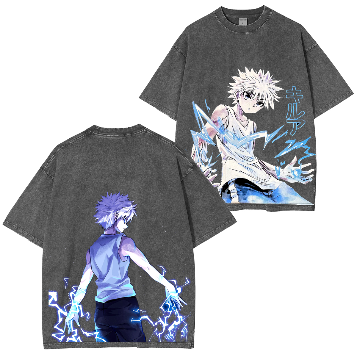 Killua Zoldyck Anime Polera Unisex Lavada