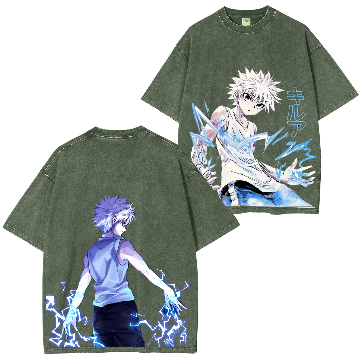 Killua Zoldyck Anime Polera Unisex Lavada