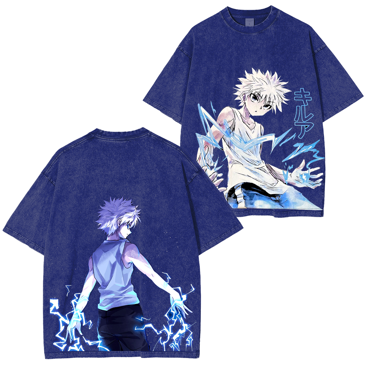 Killua Zoldyck Anime Polera Unisex Lavada